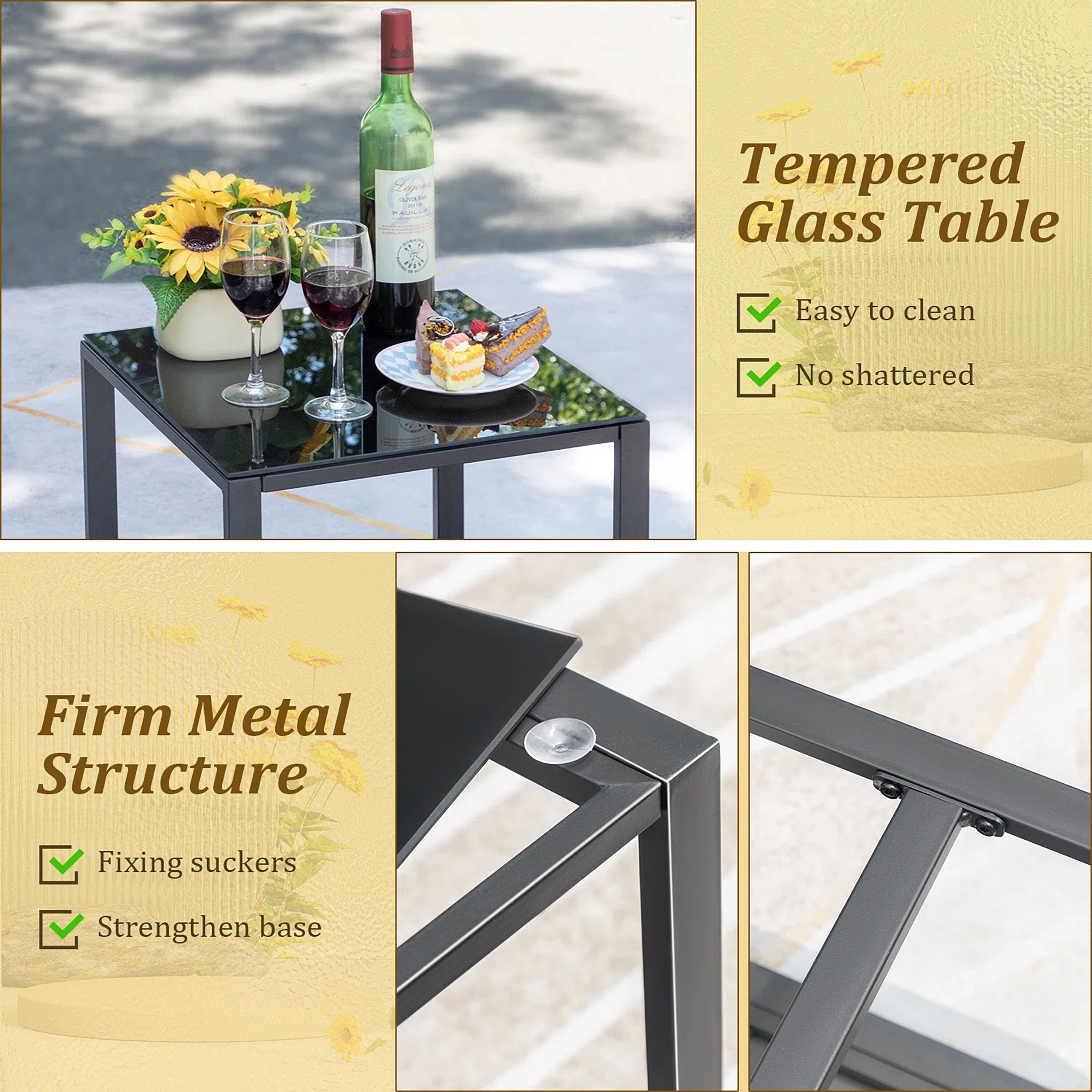 Vineego LS-PCS22-0027-02 Patio-Conversation-Sets - View #6