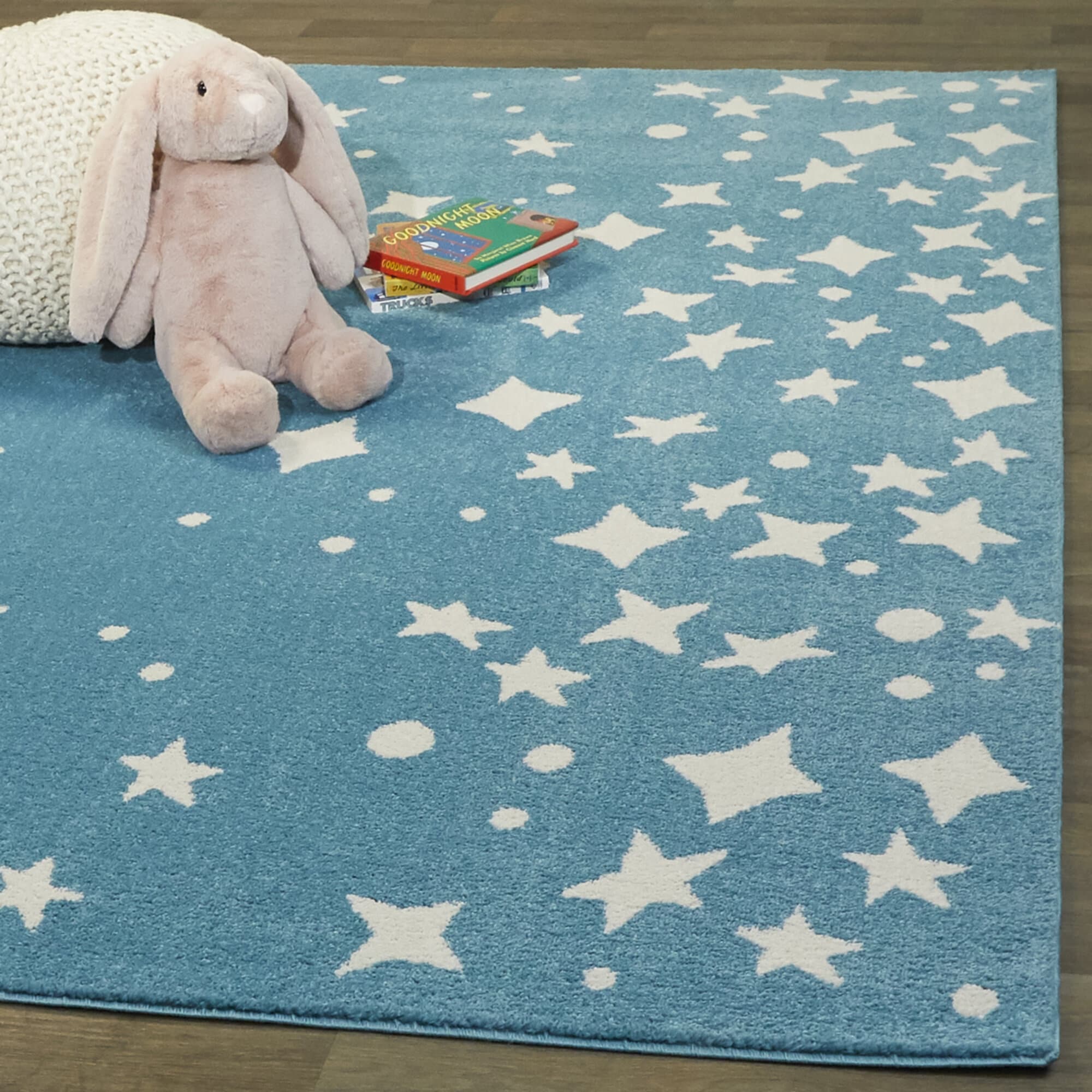 Balta 3098478 5 x 6 (ft) Polypropylene Blue Rectangular Indoor Global Area rug