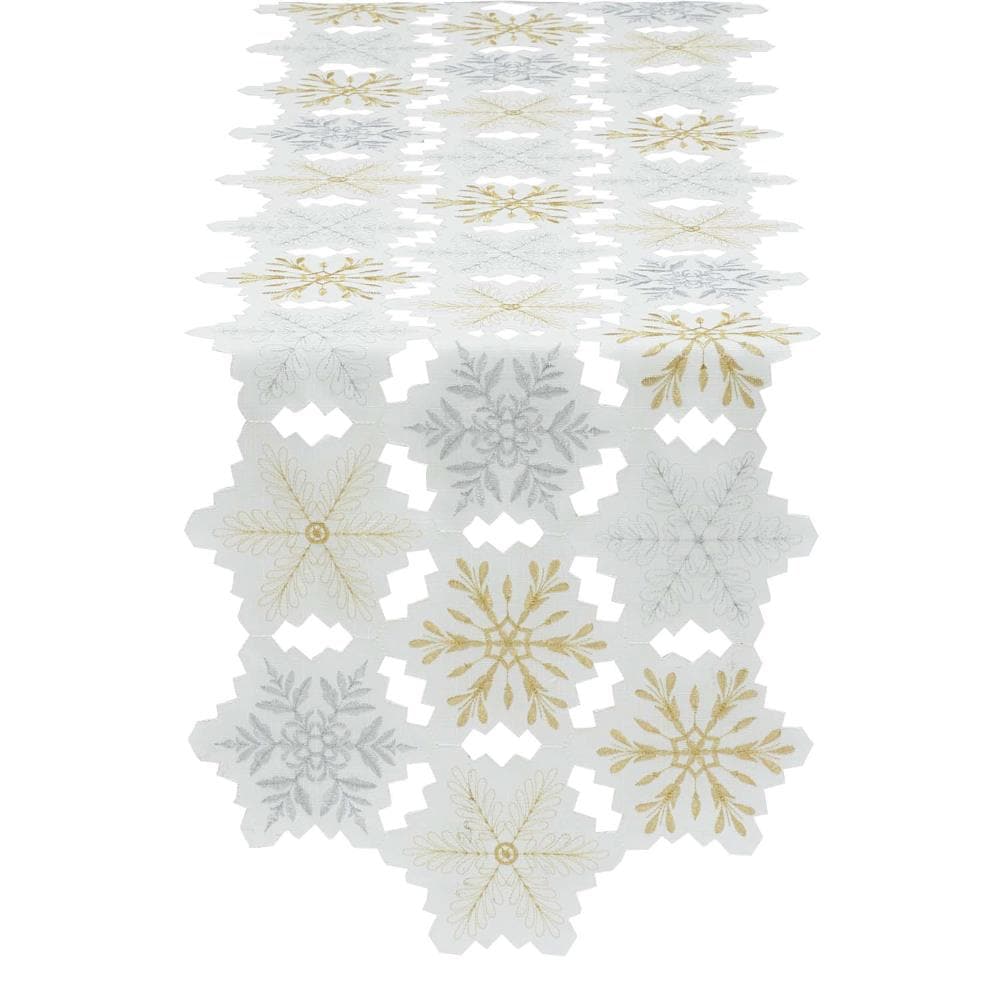 DII Snowflake Print Ornament Storage Large