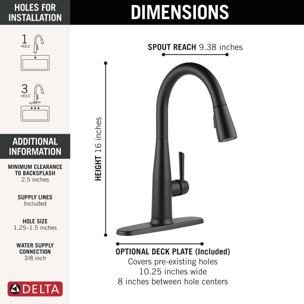 Delta 9113TL-BL-DST Kitchen-Faucets - View #6