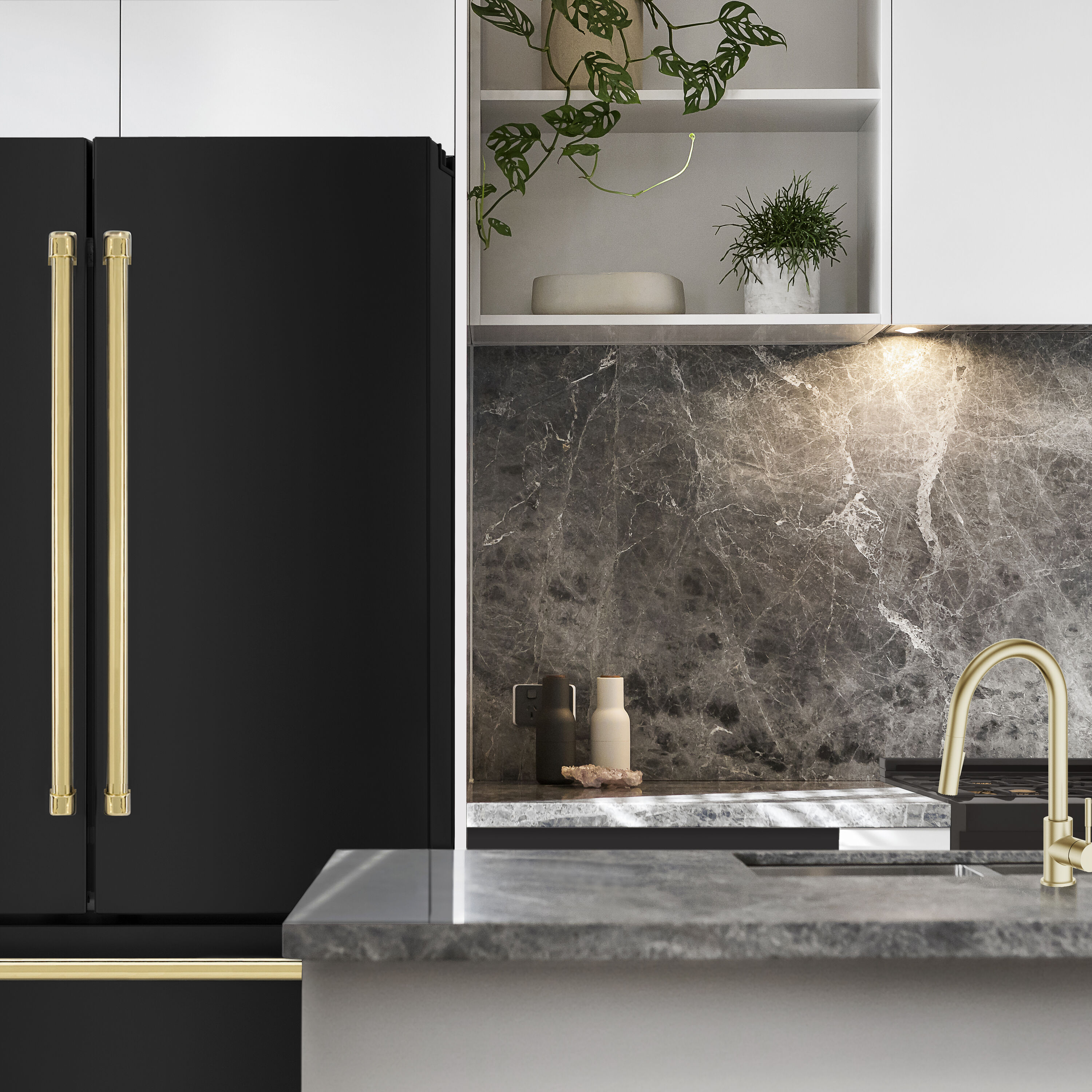 ZLINE KITCHEN & BATH RFMZ-36-BS-G French-Door-Refrigerators - View #8