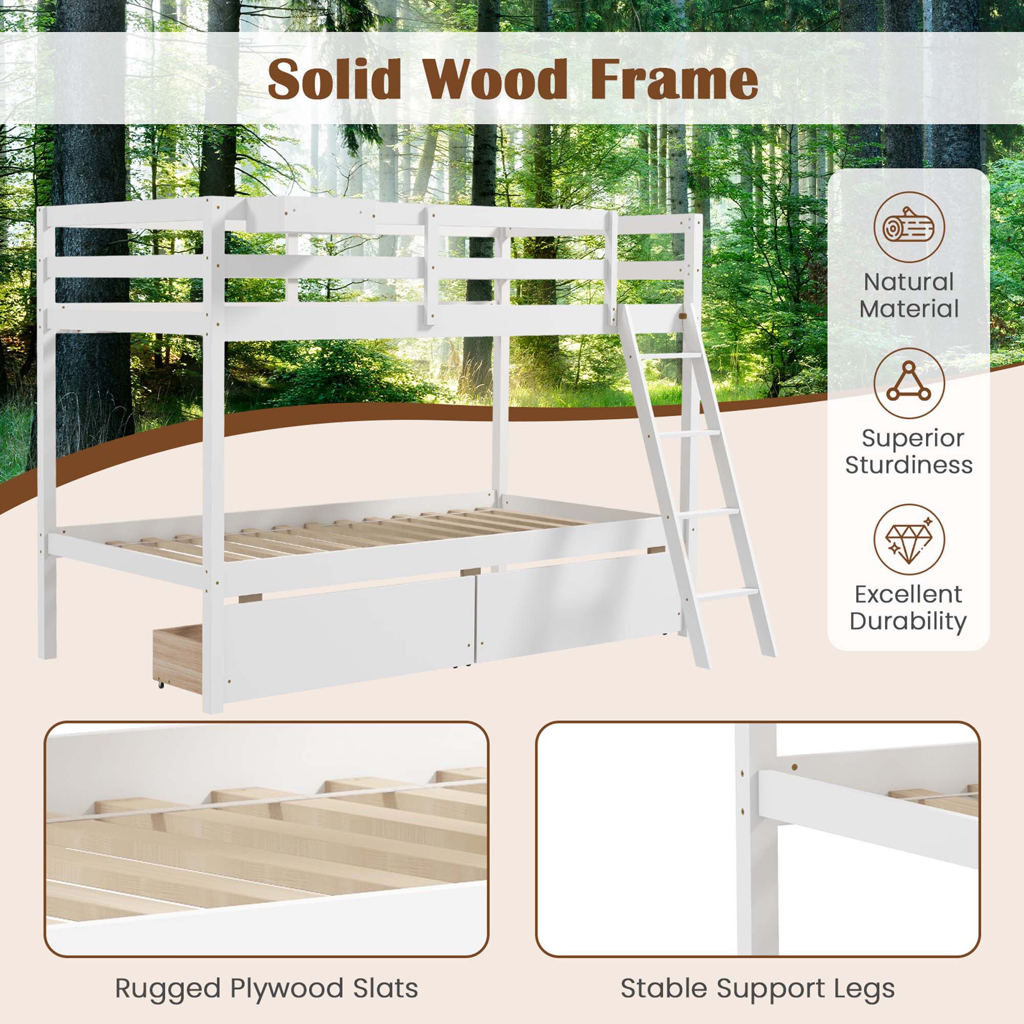 Costway HCST00627 Bunk-Beds - View #8
