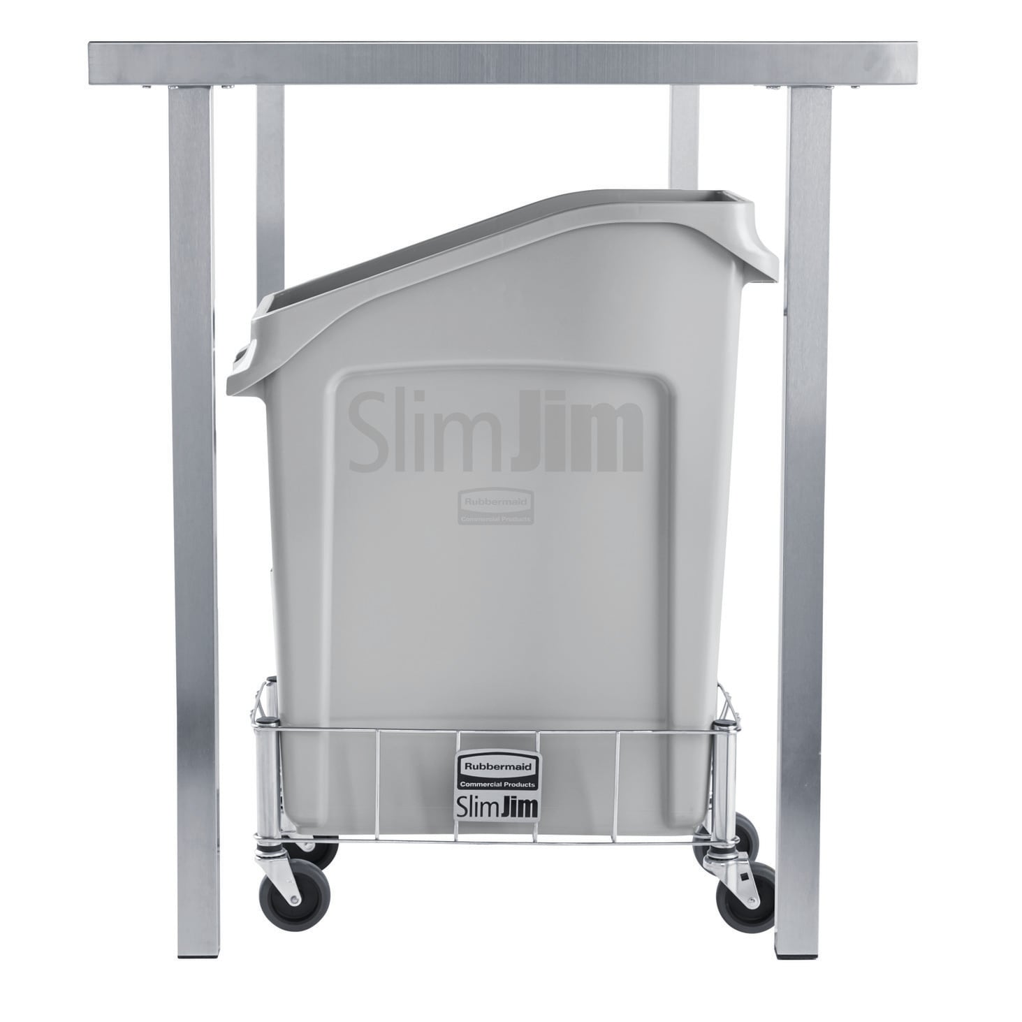 Rubbermaid 23 gal. Slim Jim Under-Counter Container, Gray, Polyethylene