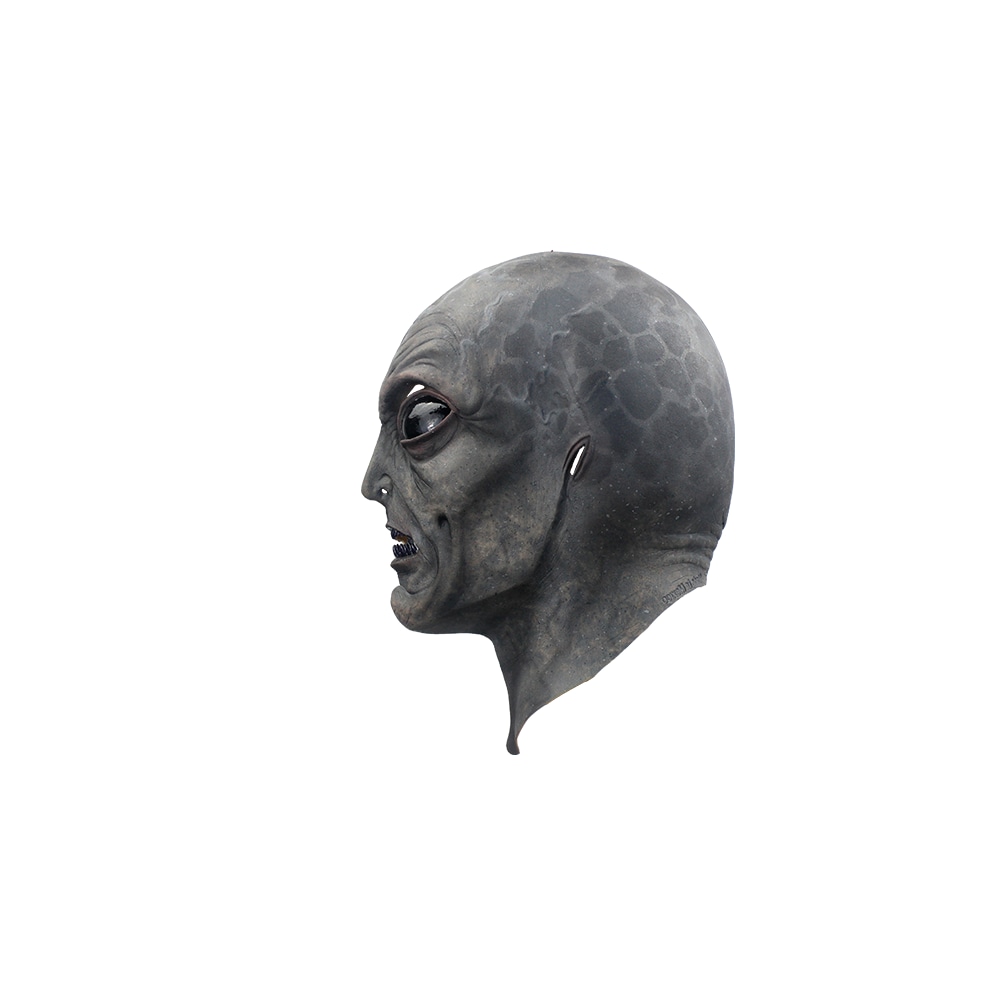 Ghoulish Productions Handmade Gray Alien Halloween Decor Outdoor Statue ...