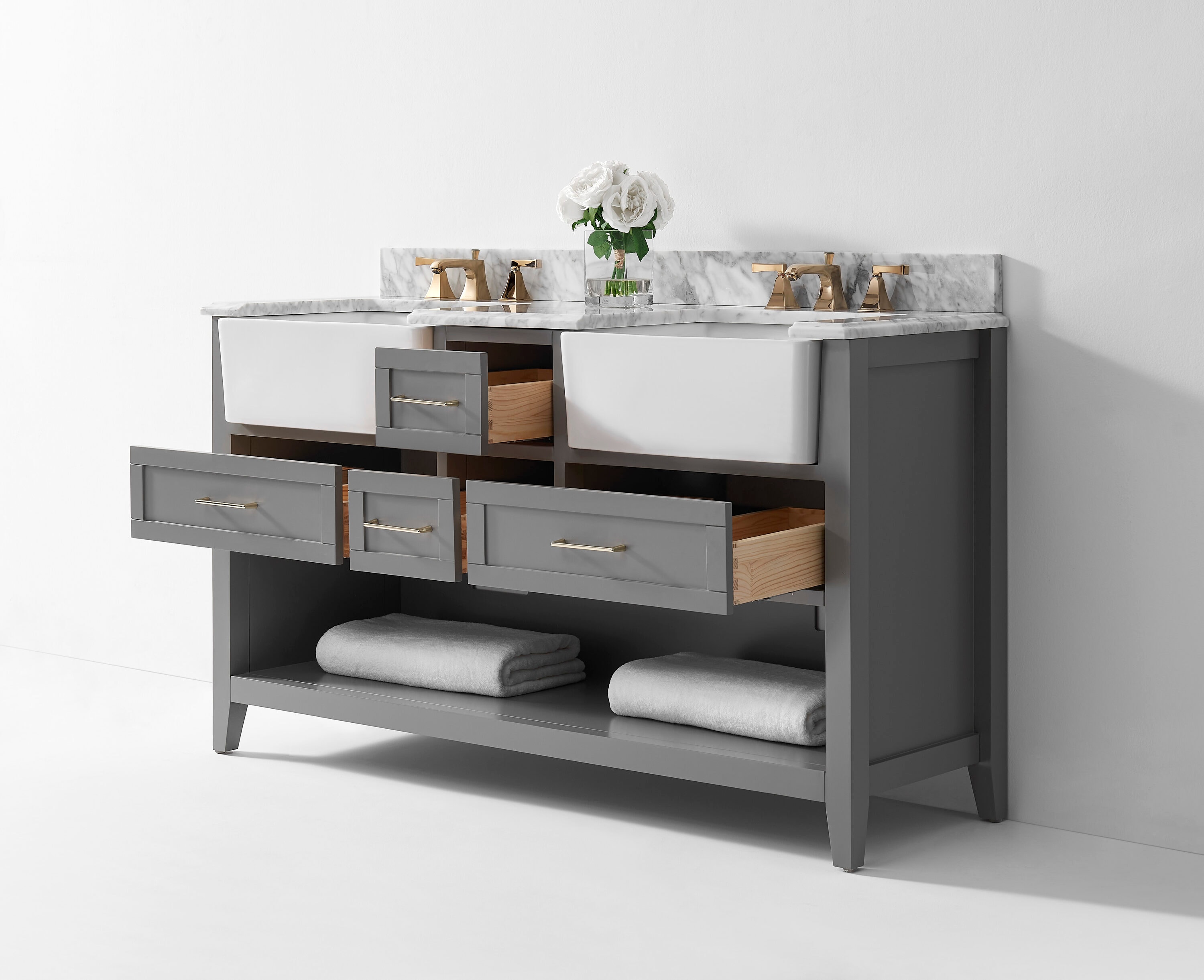 Ancerre Designs VTS-HAYLEY-60-SCG-CW Bath-Vanity-Combo - View #11