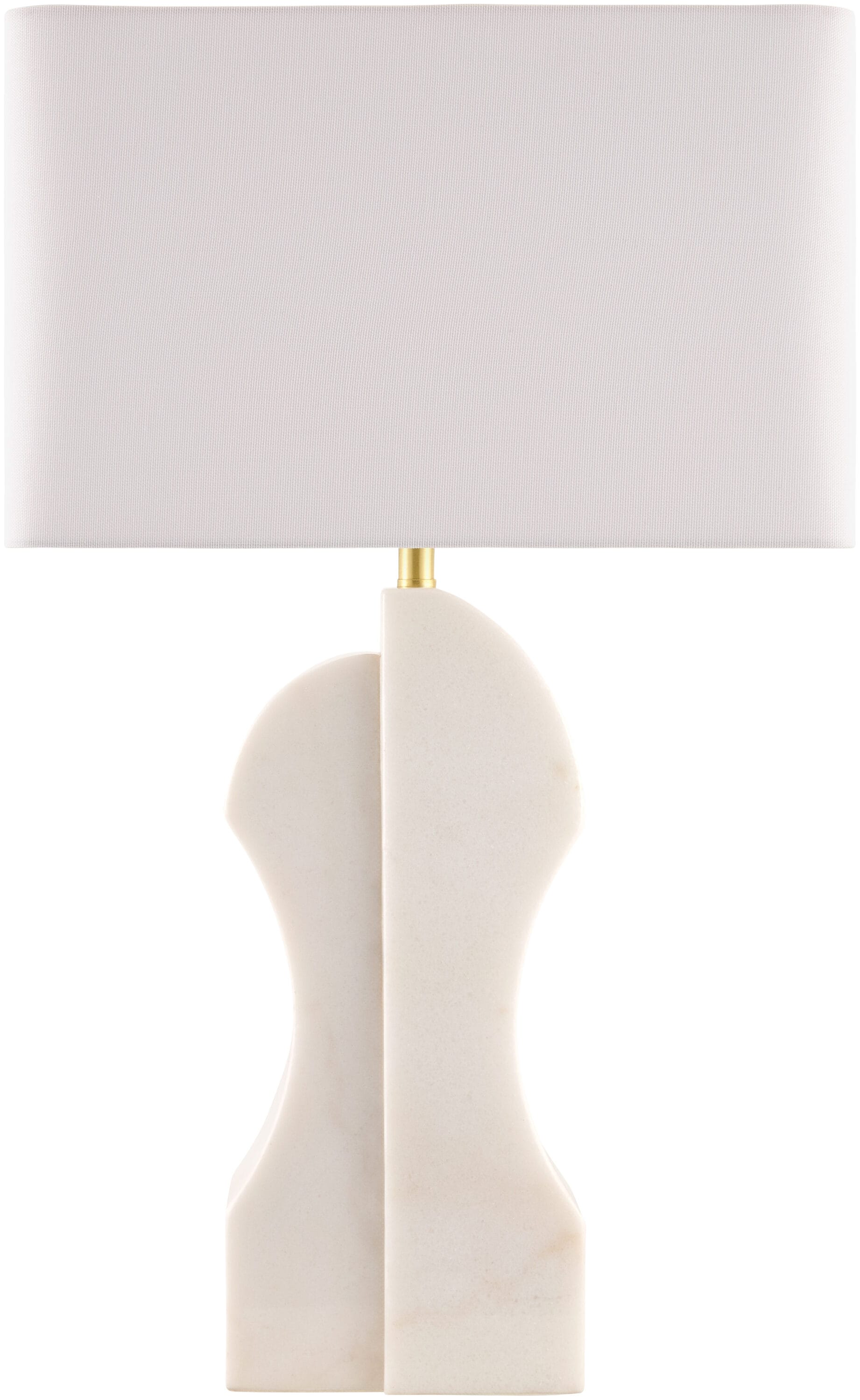 Livabliss Setubal 28-in White 3-way Table Lamp with Linen Shade