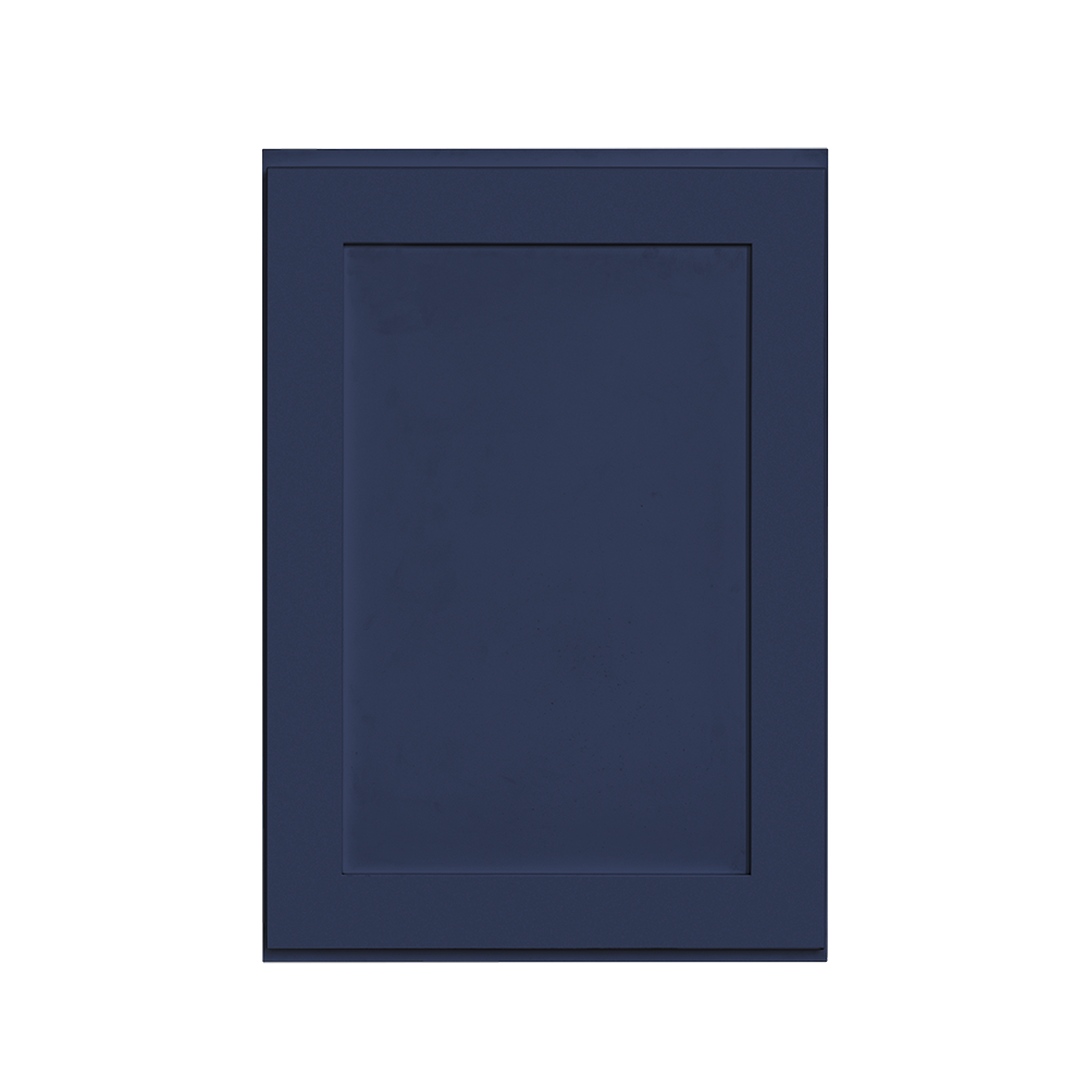 RELIABILT LS-SN-W1830R Creston 18-in W x 30-in H x 12-in D Navy Blue Wall Ready to assemble Plywood Cabinet (Recessed Panel Shaker)