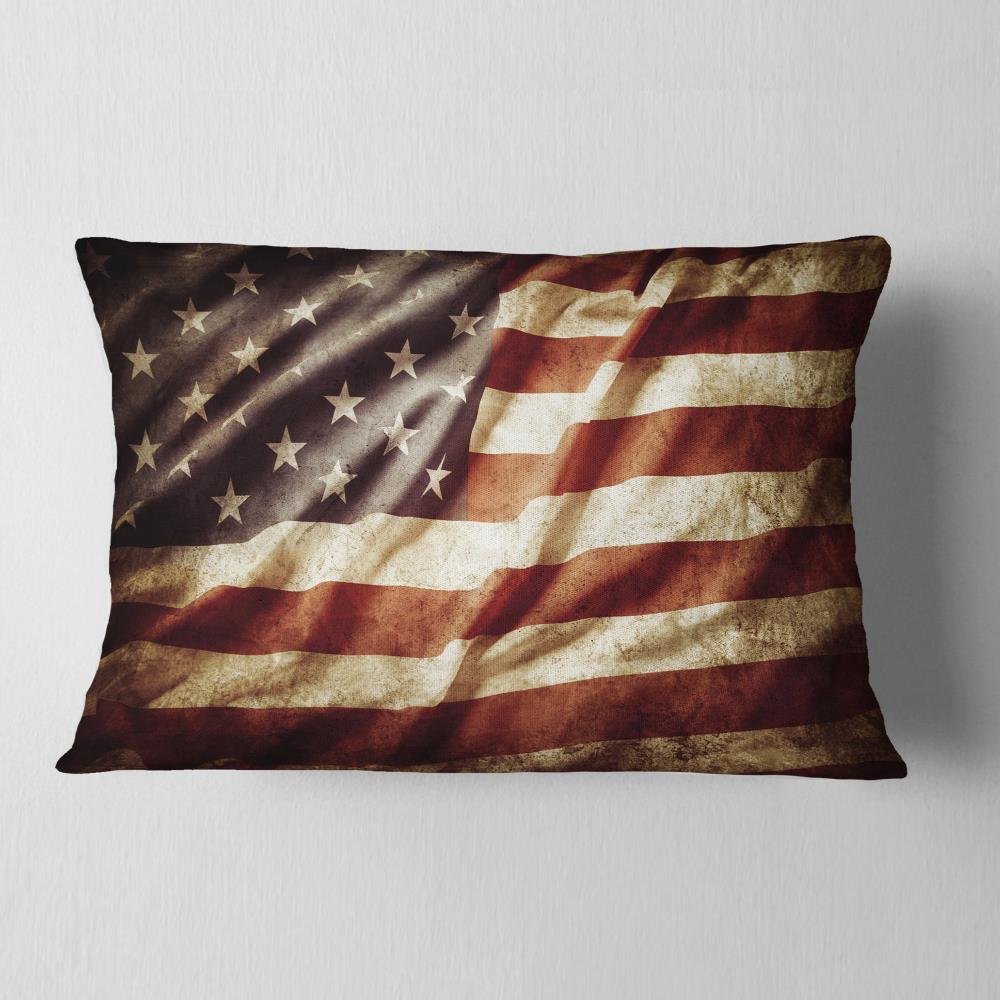 Designart CU6715-12-20 12-in x 20-in Red Indoor Decorative Pillow