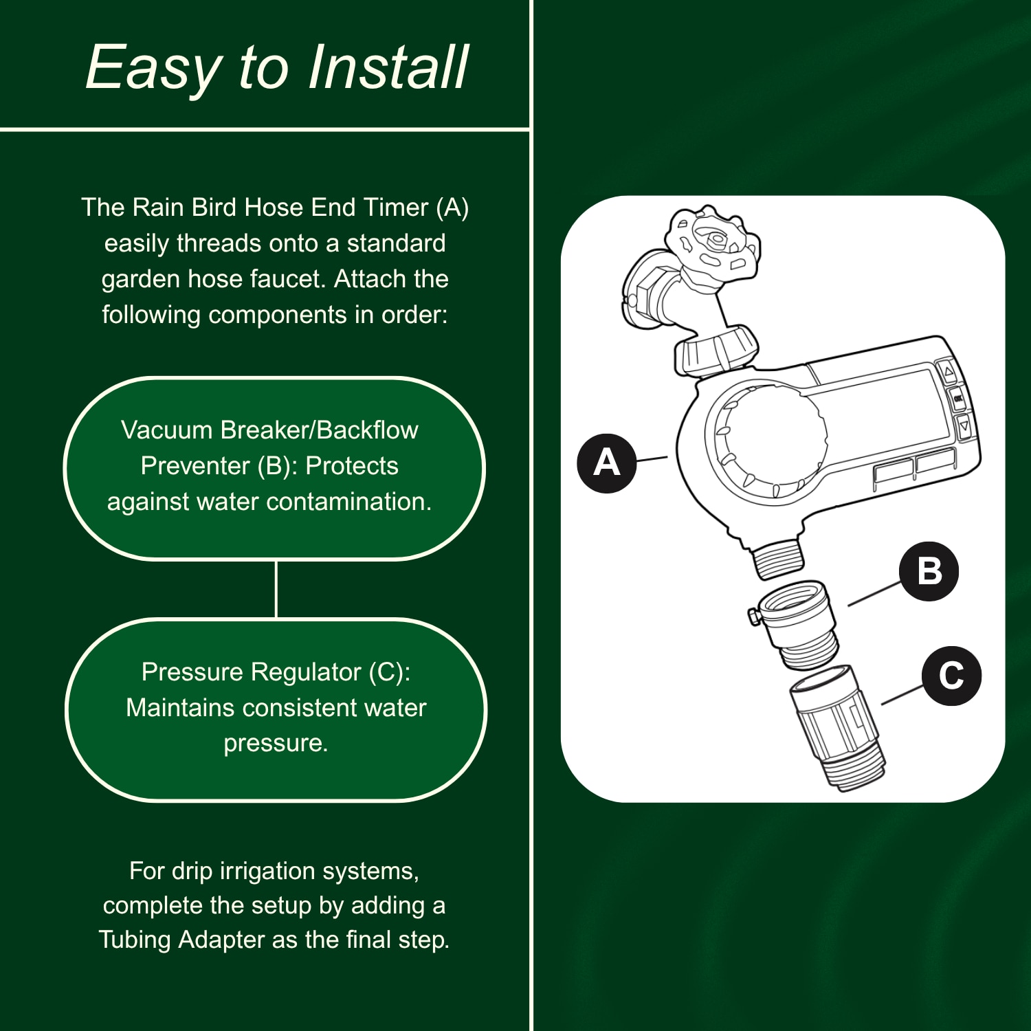 Rain Bird 1ZEHTMR Hose-End-Timers - View #5
