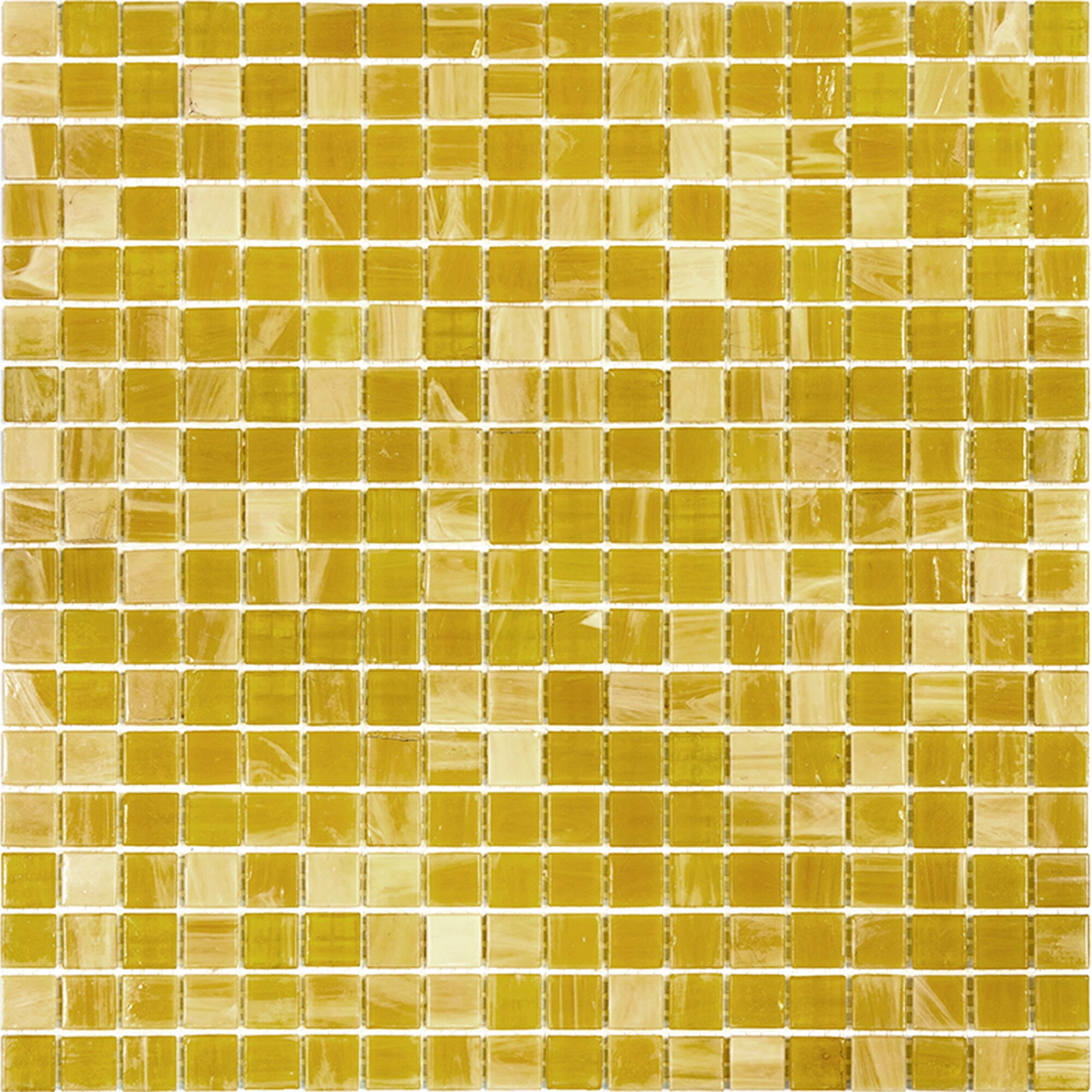 Apollo Tile Skosh Hazelnut Beige 11-1/2-in x 11-1/2-in Glossy Glass Uniform Squares Floor and Wall Tile (18.69-sq. ft/ Carton)