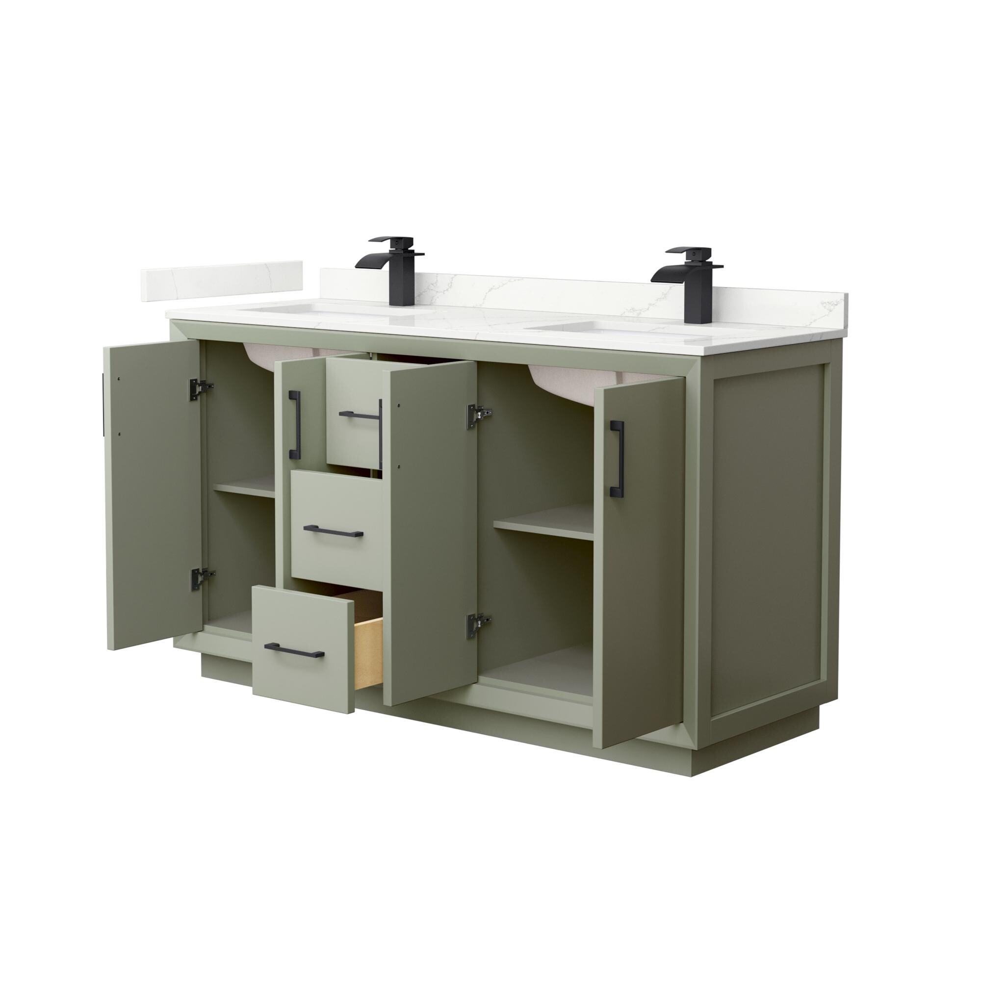 Wyndham Collection WCF414160DLBGTUNSMXX Bath-Vanity-Combo - View #2