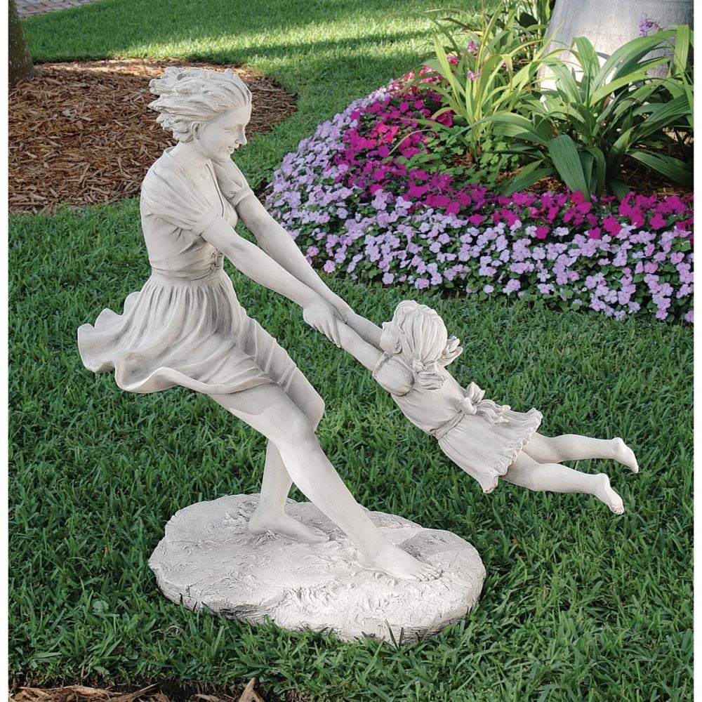 Design Toscano 40-in H x 44-in W Off-white Children Garden Statue