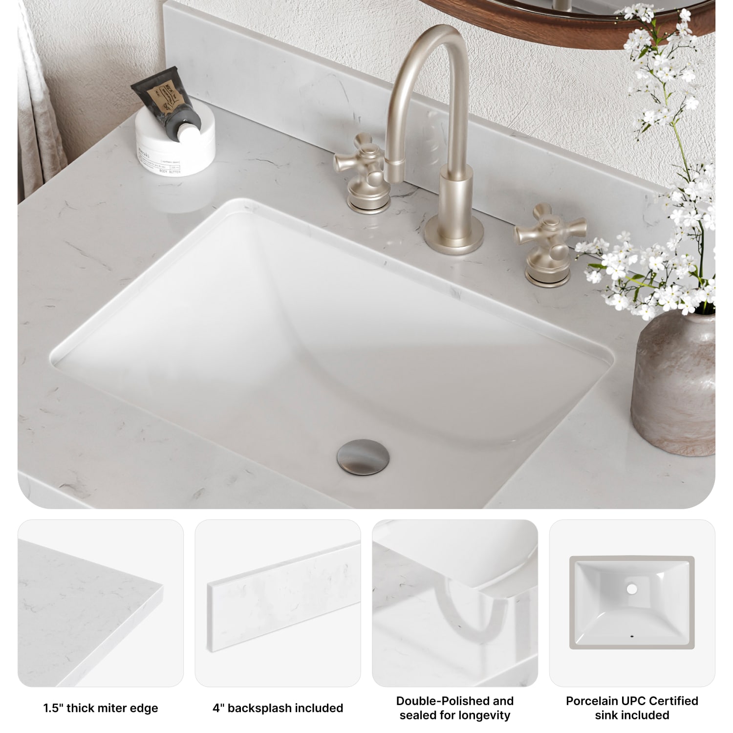 ARIEL K42CQRVOGRY Bath-Vanity-Combo - View #6