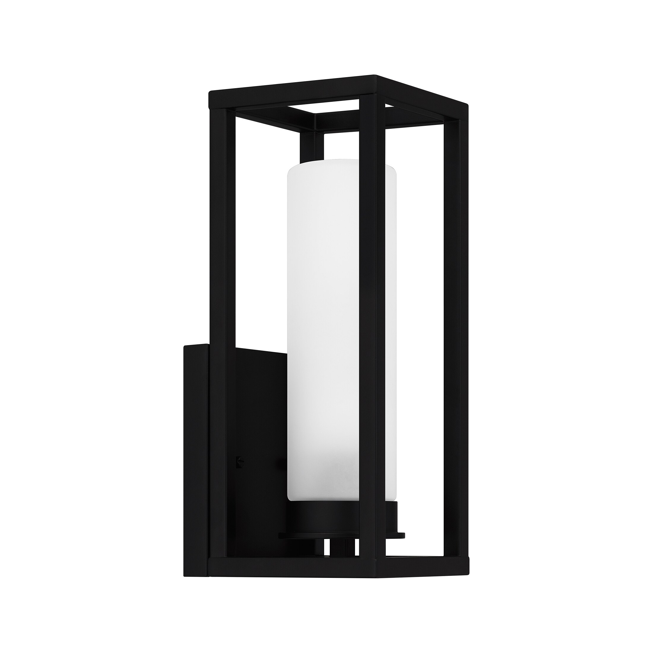 Quoizel Neville 1-Light 15-in Matte Black Outdoor Wall Light in ...