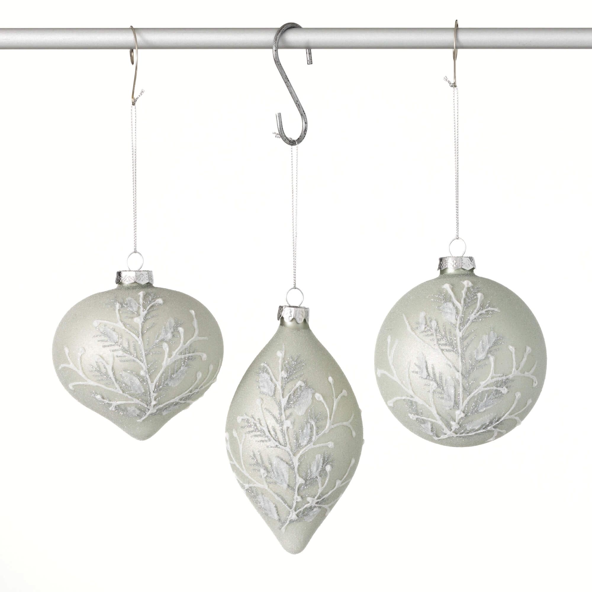 Sullivans OR11007 3 -Pack White Onion Standard Indoor Ornament set