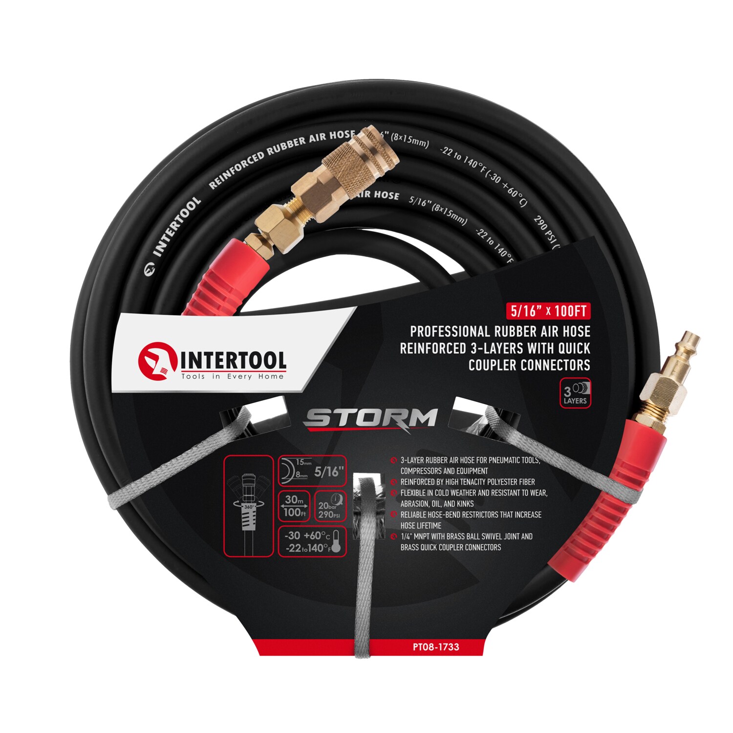 INTERTOOL PT08-1733 Air-Tool-Hoses - View #5