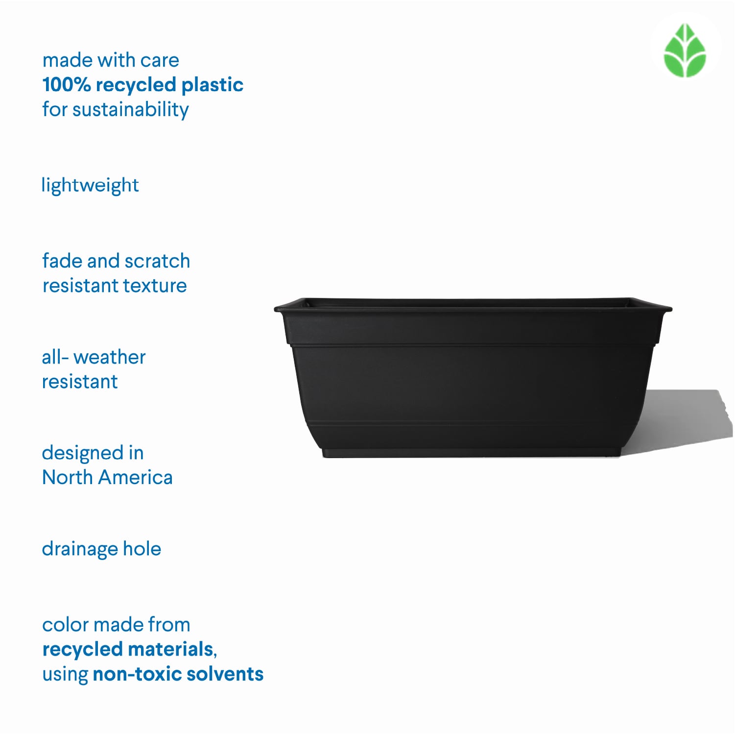 Style Selections WB2132H-BLACK Planter-Window-Box - View #6