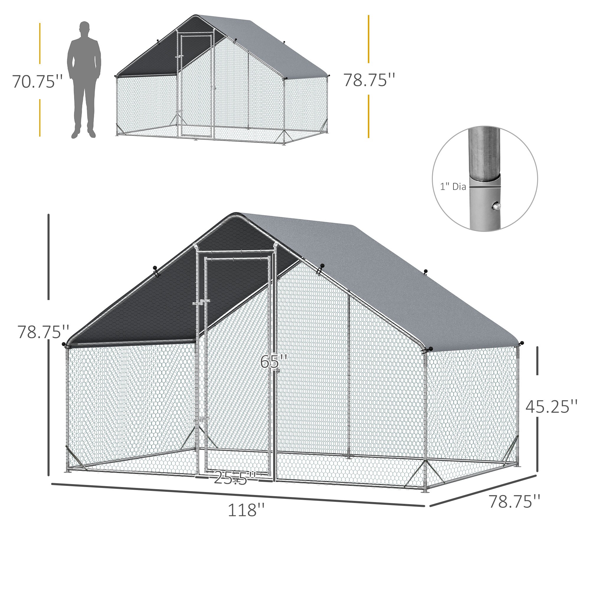 Maocao Hoom JL141102 Chicken-Coops-Rabbit-Hutches - View #4