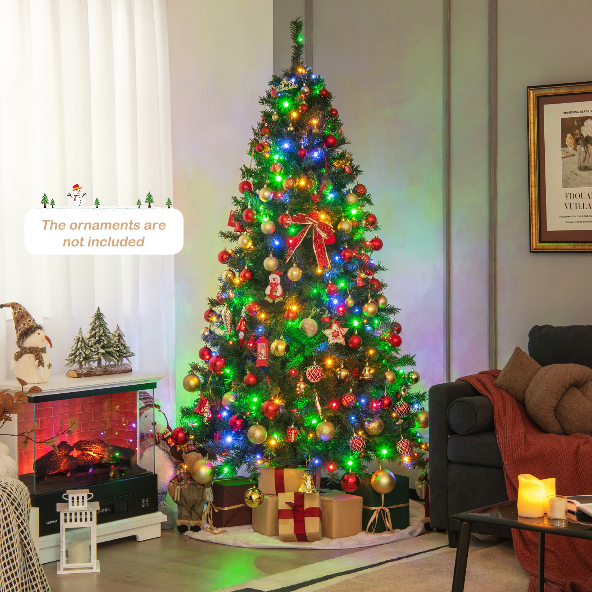 Costway CM24080US Artificial-Christmas-Trees - View #9