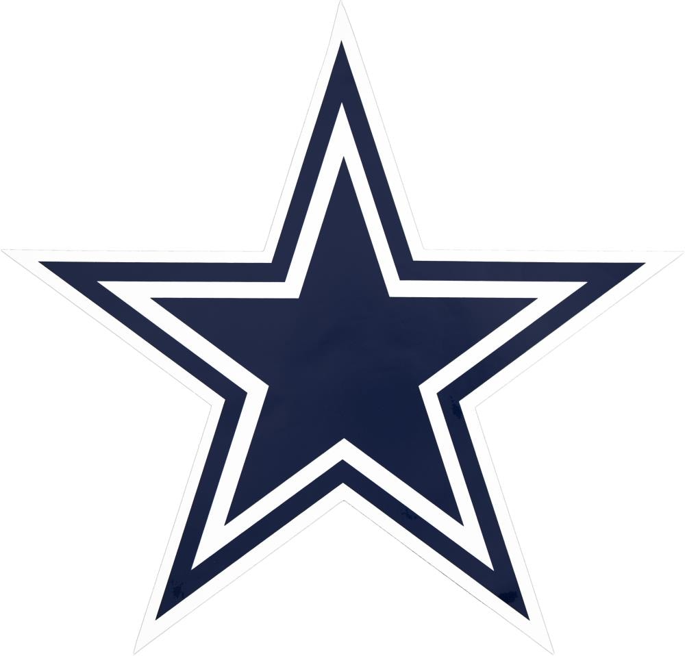 Dallas Cowboys (Blue): Logo Pattern - NFL Peel & Stick Wallpaper 12 x 12 Sample