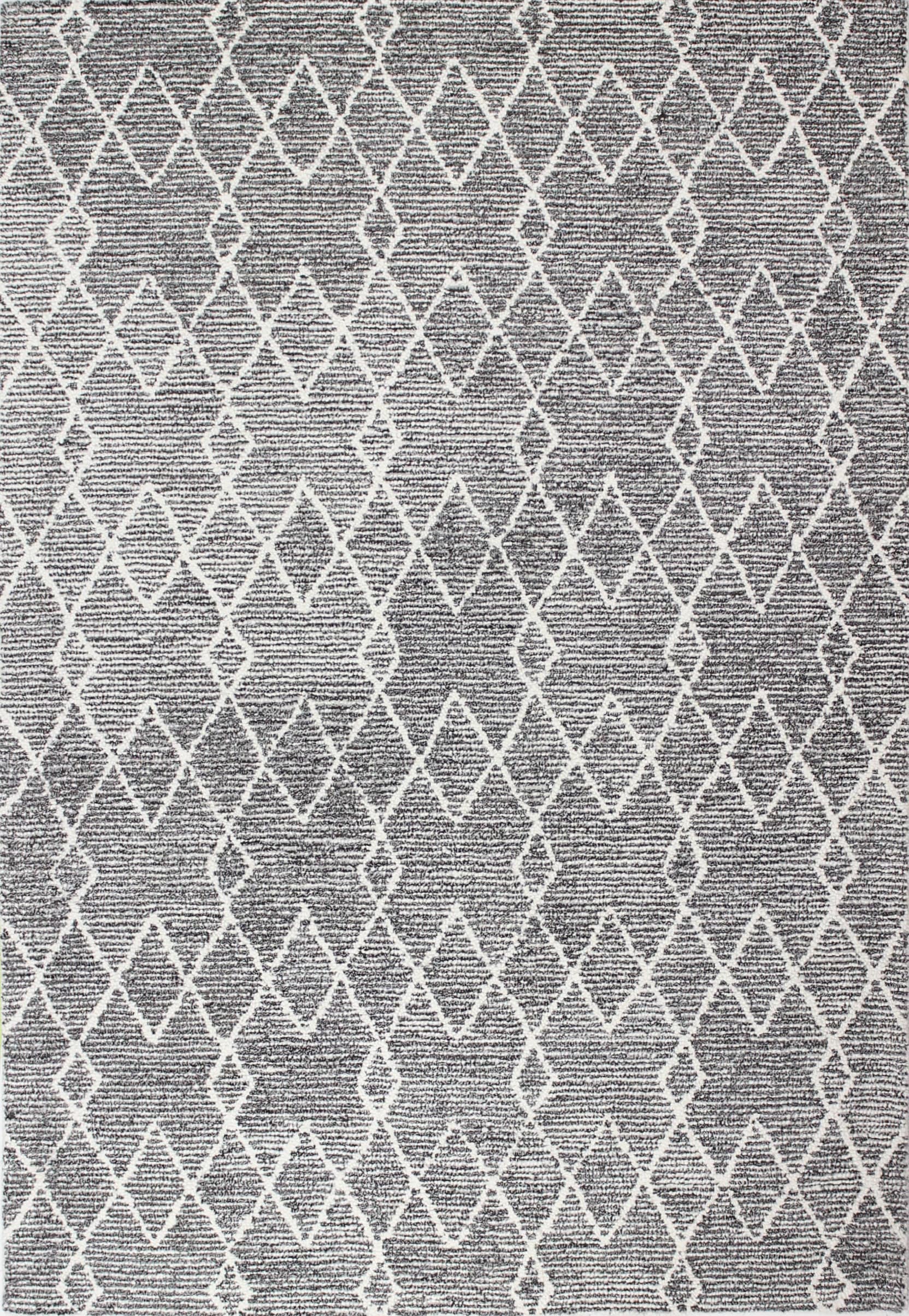 Bashian 649652292434 4 X 6 (ft) Wool Charcoal Indoor Geometric Farmhouse/Cottage Area Rug
