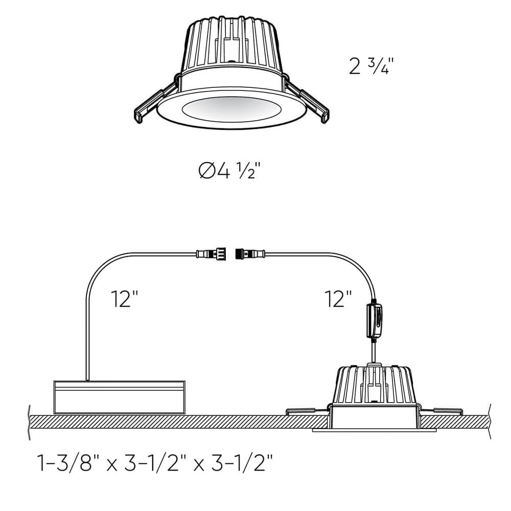 DALS Lighting RGR4-CC-WH Led-Retrofit-Downlight - View #4