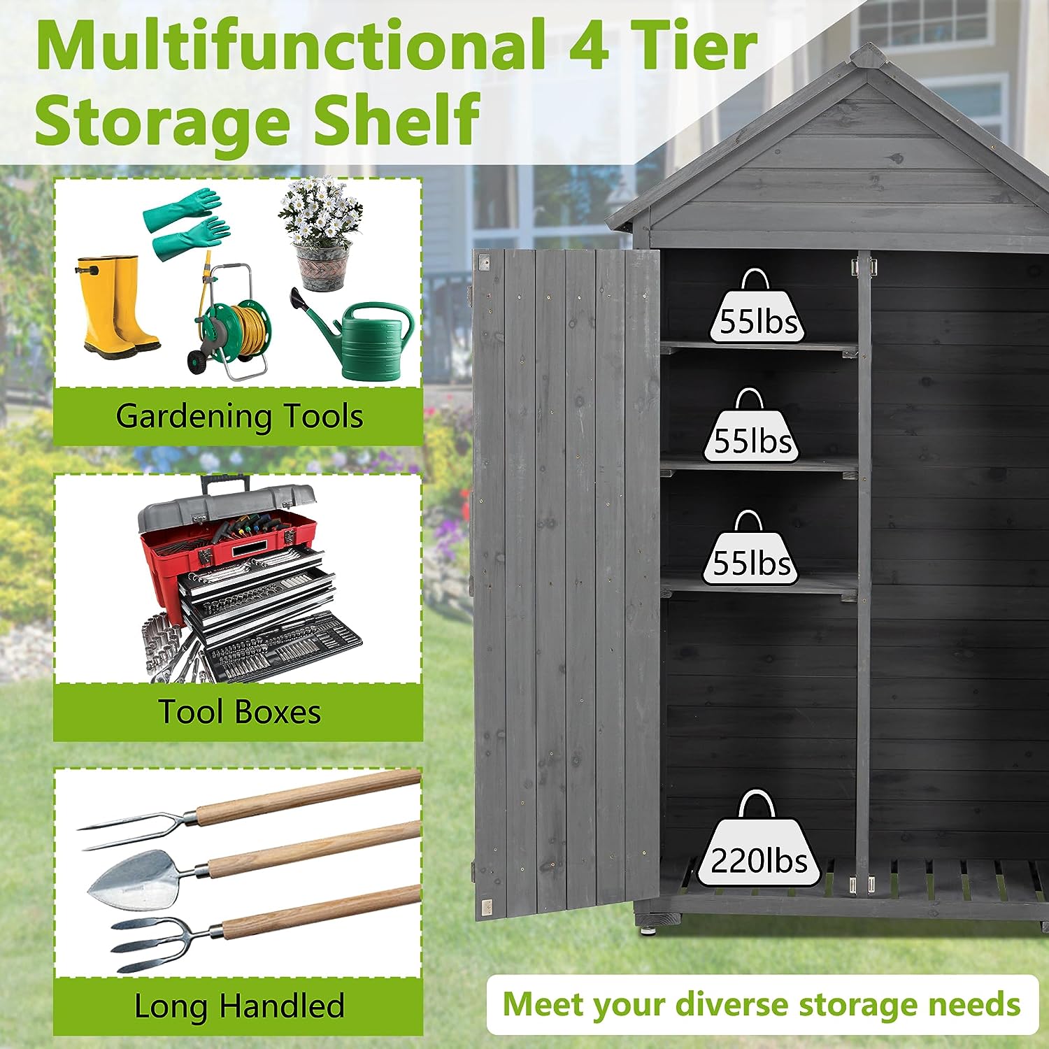 Runesay OUTDOORSHED03 Wood-Storage-Buildings - View #6