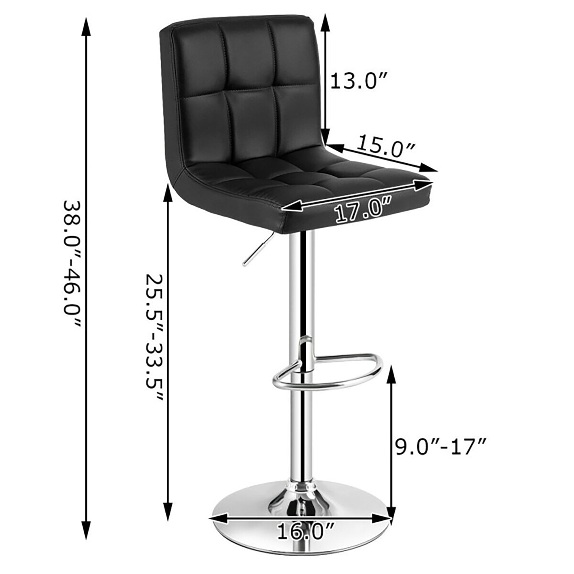 Sumyeg WF-HW66345BK-2-LA stools - View #11