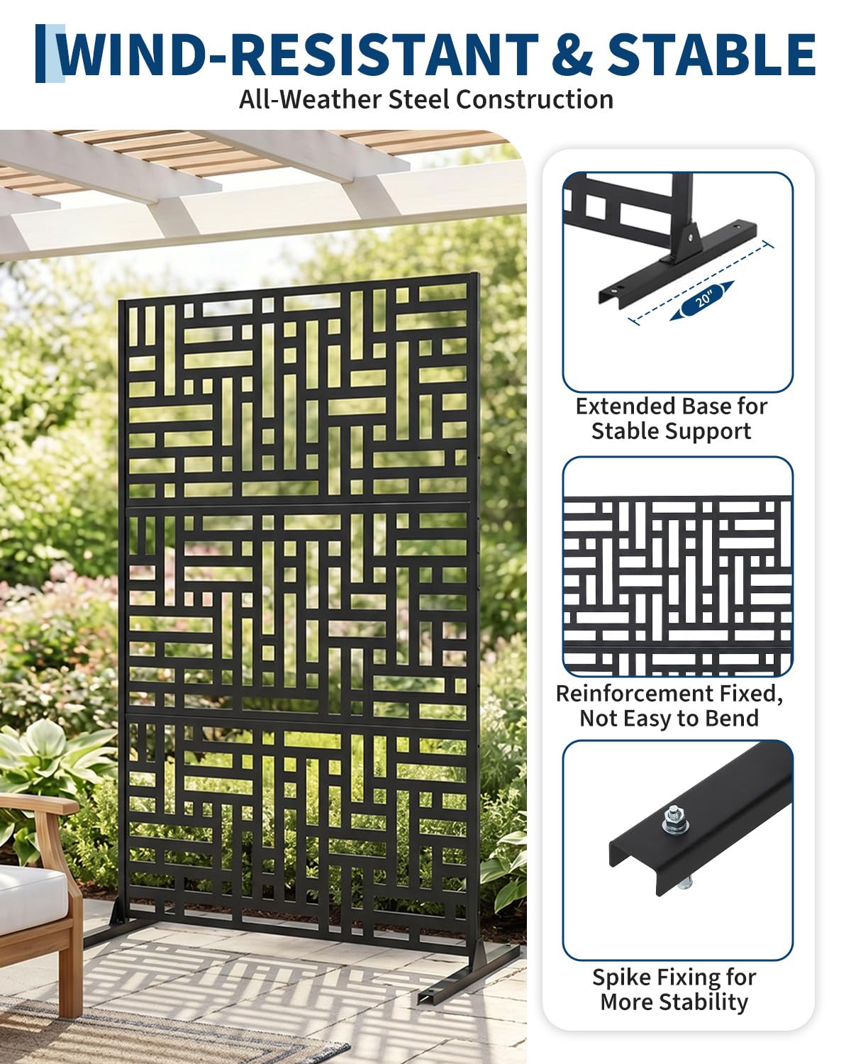 Garvee 09GXFCHBNL-HXYY-1147 Outdoor-Privacy-Screen - View #4