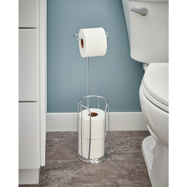 Franklin Brass Chrome Plated Freestanding Single Post Toilet Paper Holder Franklin Brass Chrome Plated Freestanding Single Post Toilet Paper Holder