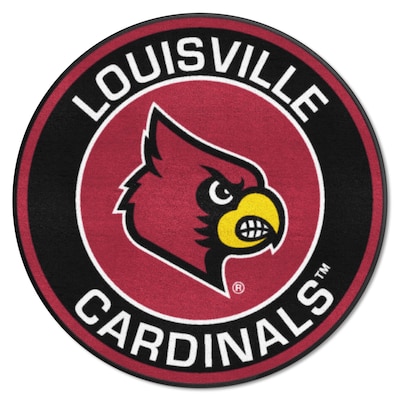 FANMATS Louisville Cardinals 1-1/2-ft x 2-1/2-ft Red Rectangular Indoor Door Mat FANMATS Louisville Cardinals 1-1/2-ft x 2-1/2-ft Red Rectangular Indoor Door Mat