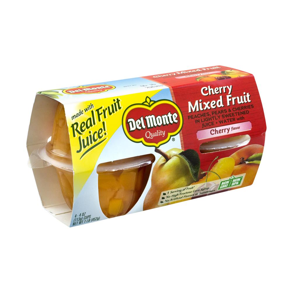 Del Monte® Fruit Cup® Snacks: Cherry Flavored Mixed Fruit in 100
