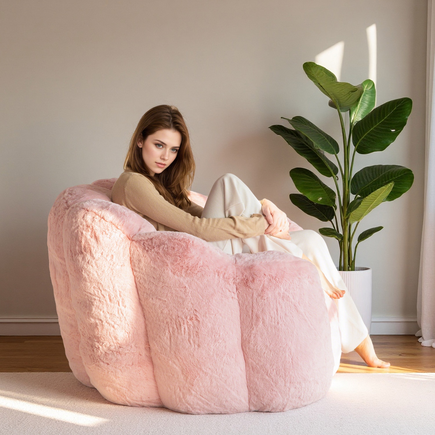 MAXYOYO M-A89-PINK-SINGLE Bean-Bag-Chairs - View #9