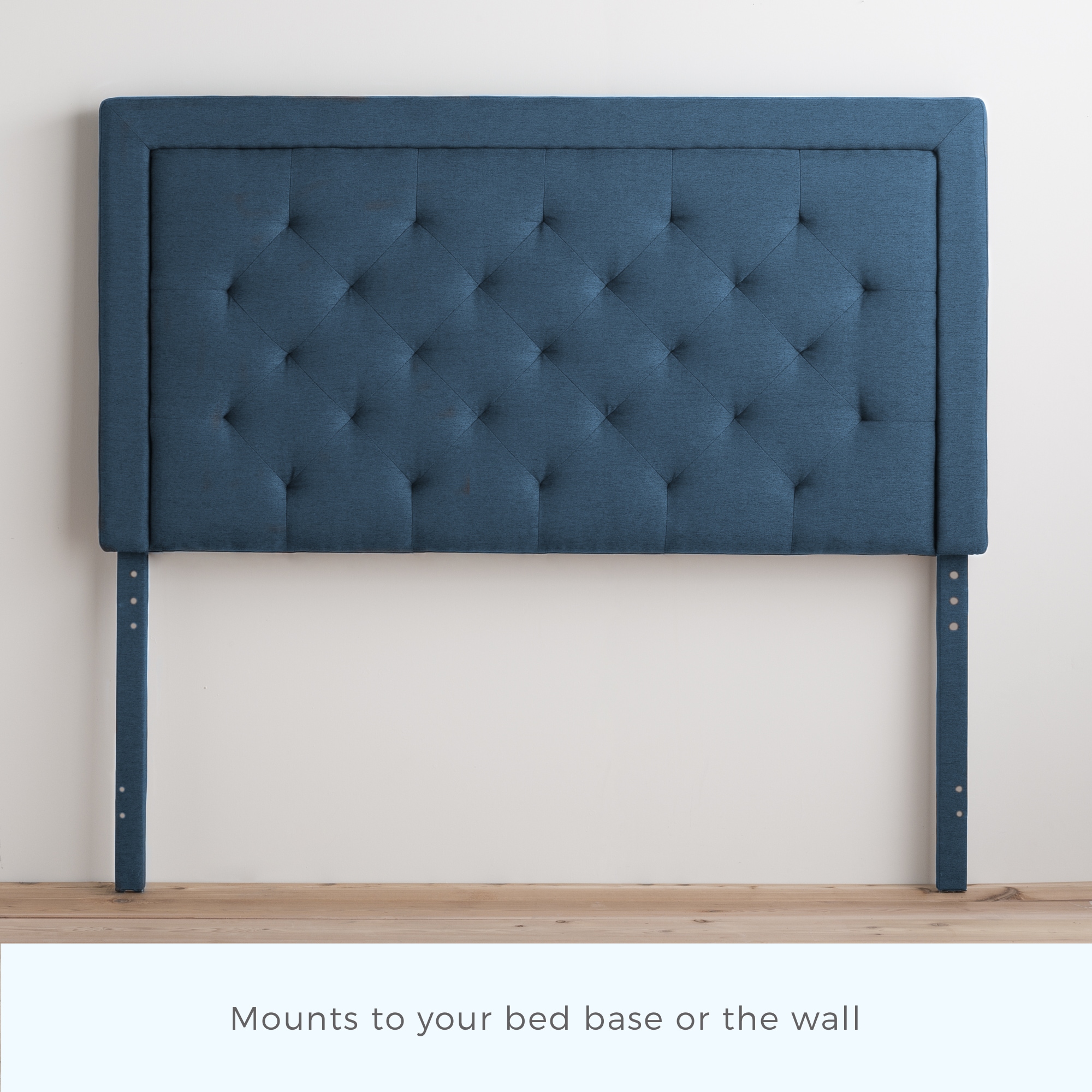 Brookside Diamond Tufted Navy Full Upholstered Headboard in the ...