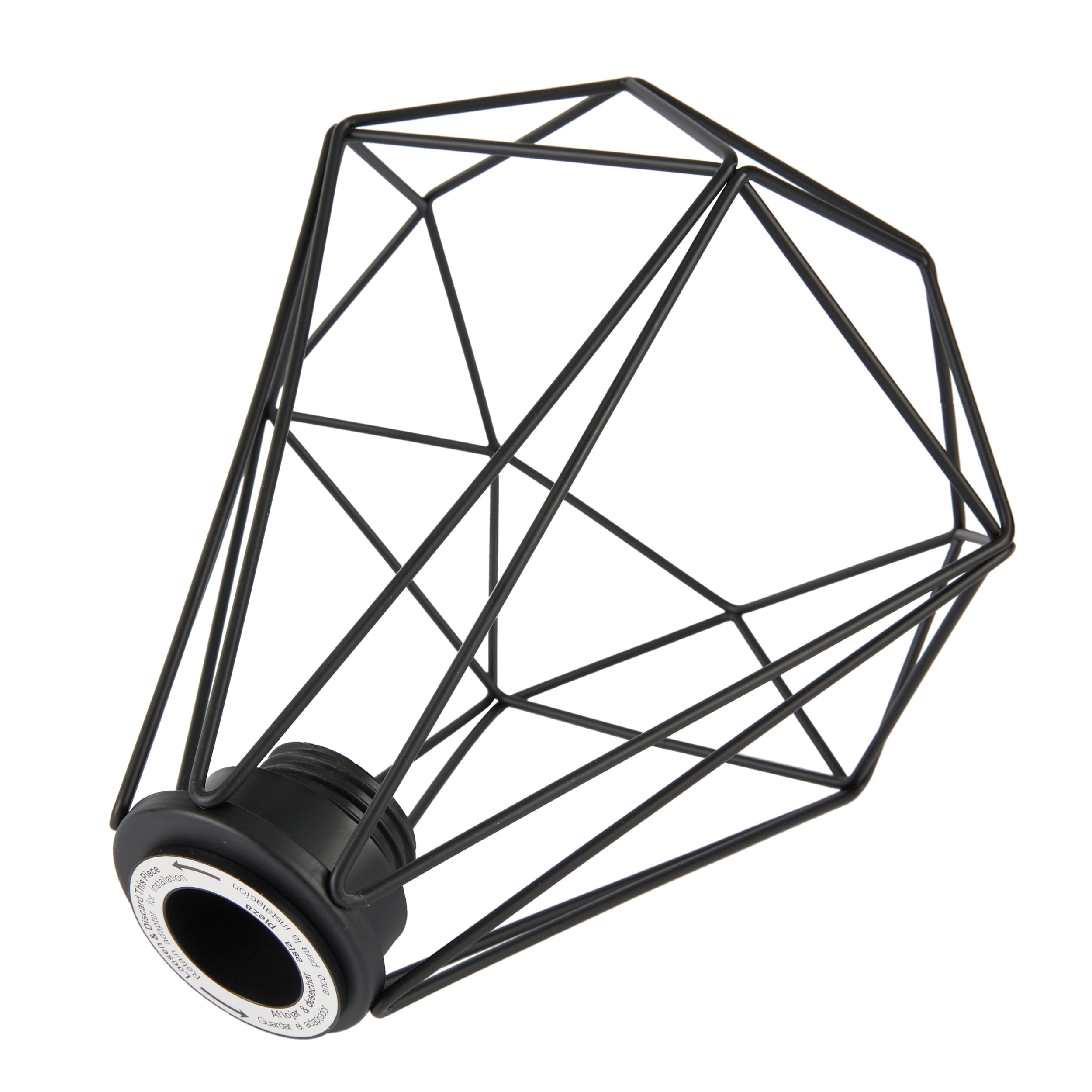 Style Selections 7-in x 6.5-in Geometric Black Pendant Light Style Selections 7-in x 6.5-in Geometric Black Pendant Light