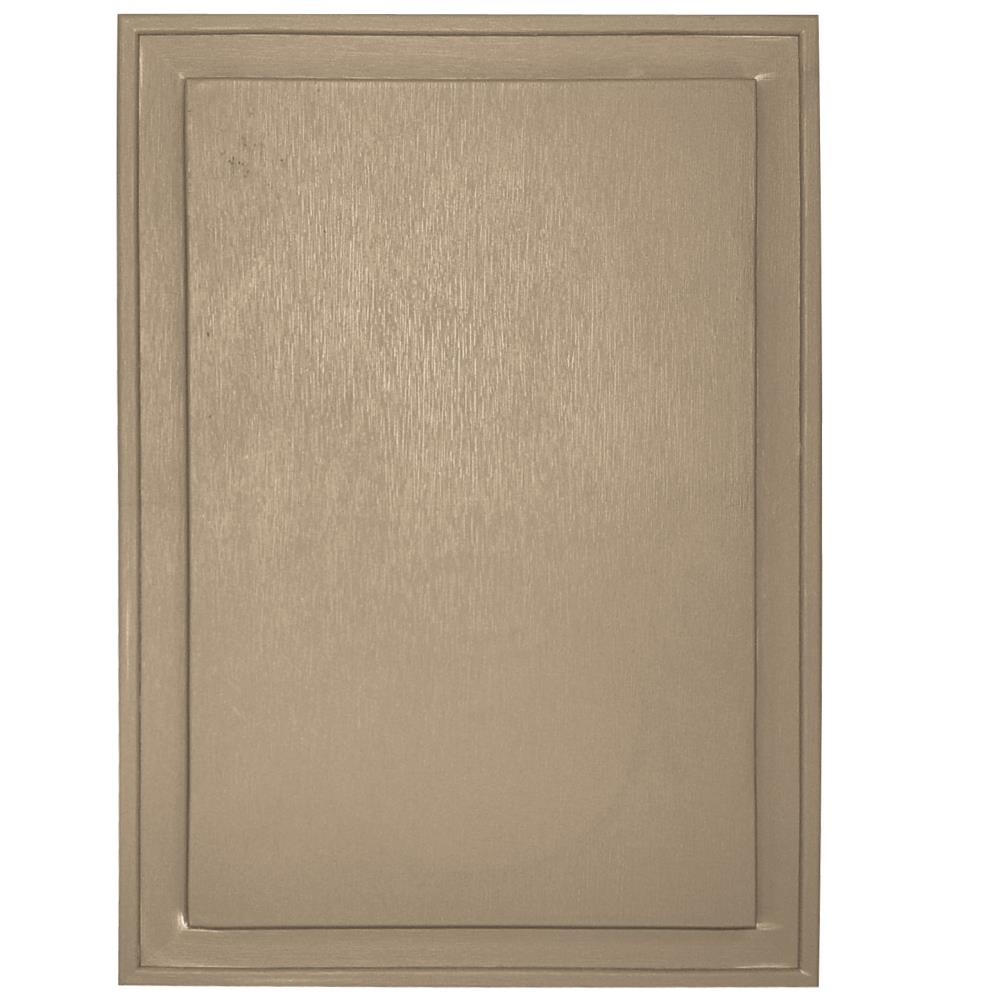 Builders Edge 130120009069 10-in x 14-in Tan Vinyl Universal Mounting Block