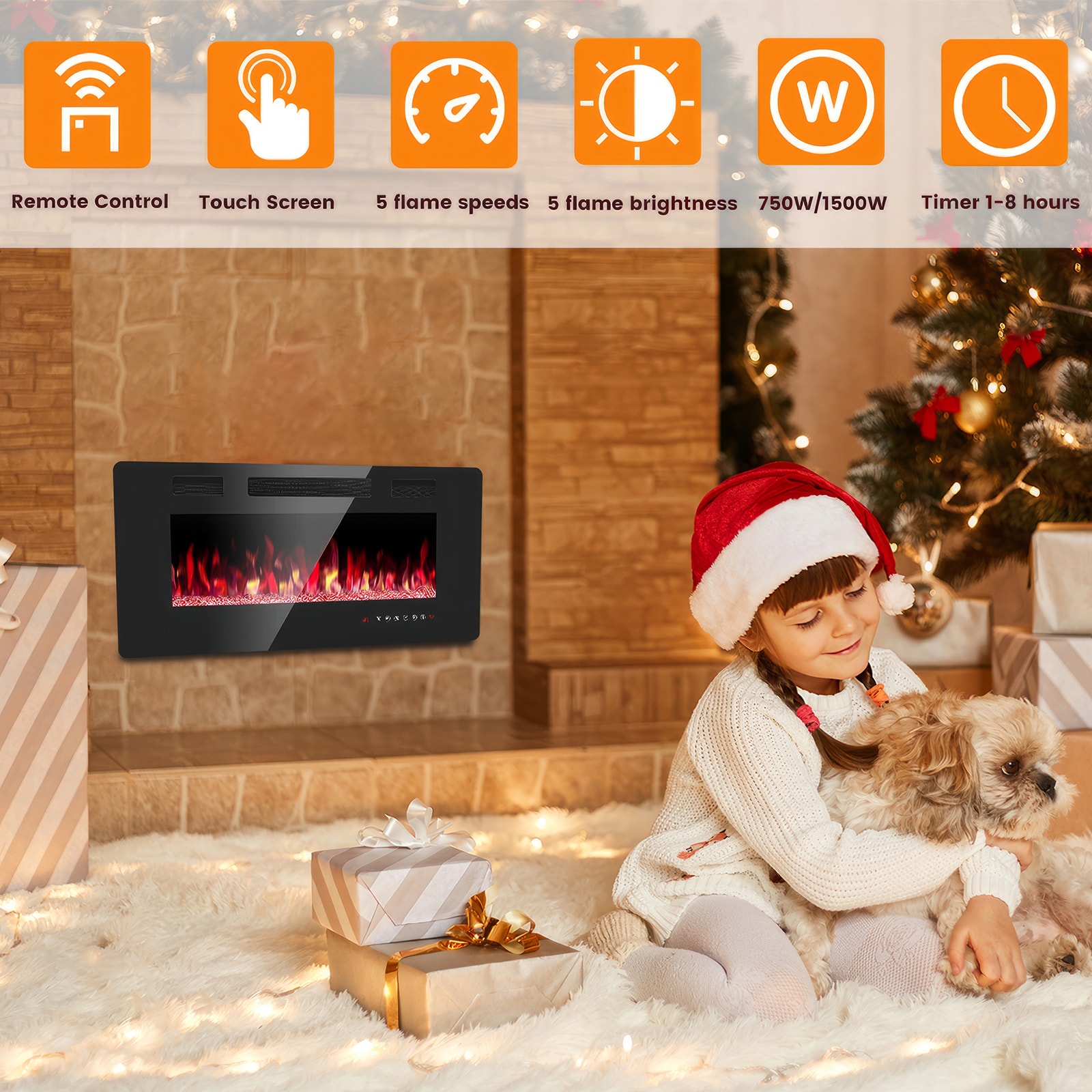 COWSAR LSFPC3-36 Electric-Fireplaces - View #8