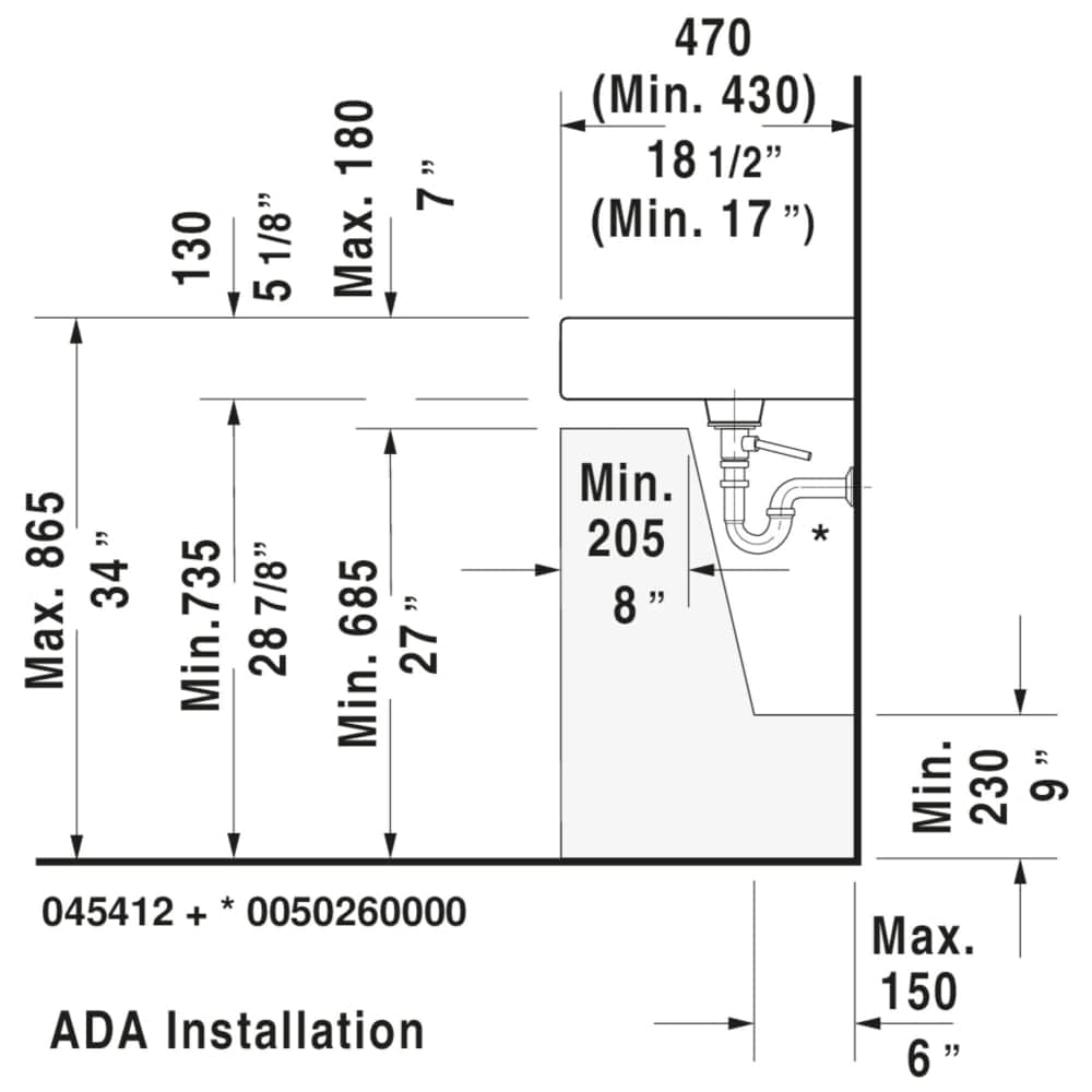Duravit 0454120024 Bath-Sink - View #4