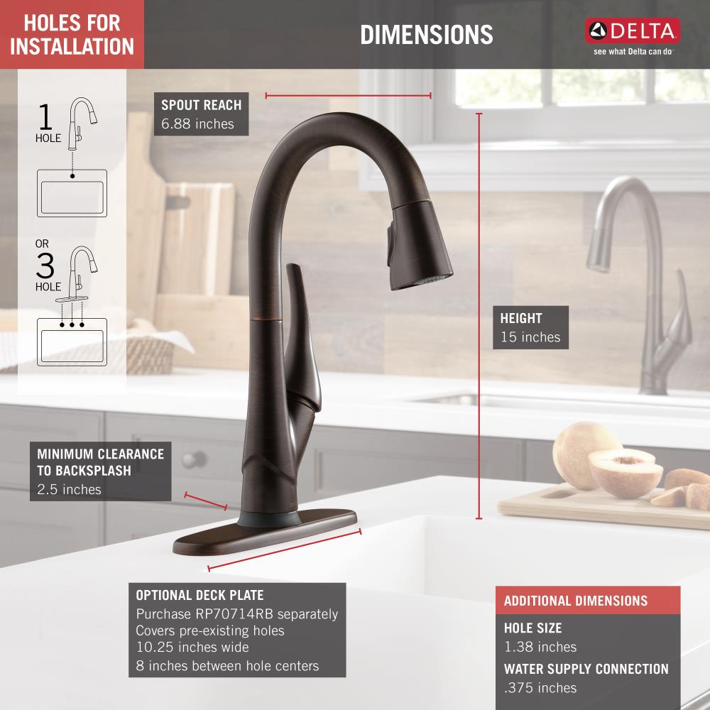 Delta 9981T-RB-DST Kitchen-Faucets - View #4