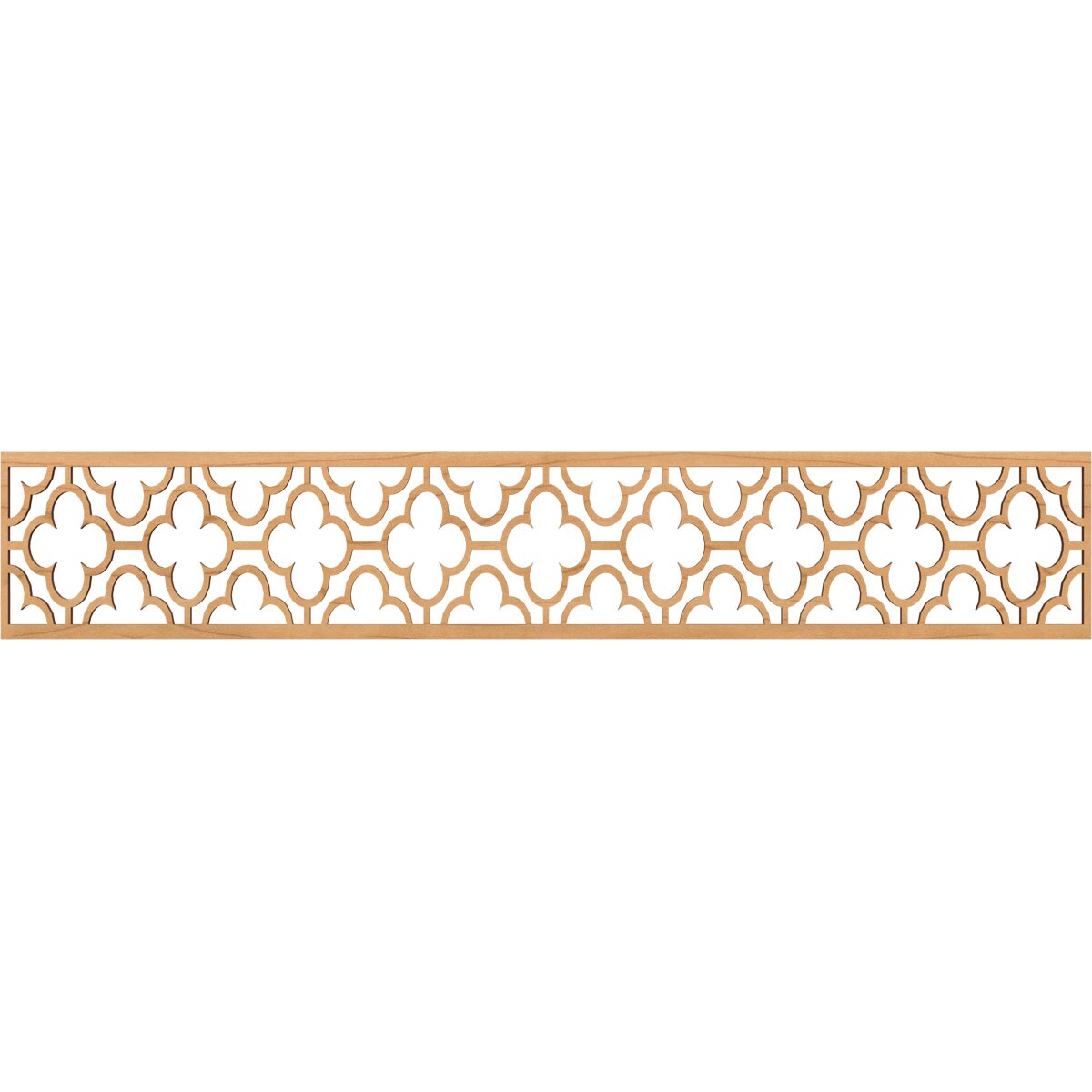 Ekena Millwork MLDA08X46CHIMA Chicago Fretwork Flat Trim 8-in x 3.89-ft Maple Brown Unfinished 2156848 Pierced Wall Panel Moulding