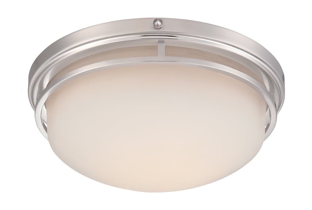 Designers Fountain LED303M-SP Ramsey 1 -Light 13-in Satin Gray Integrated LED Flush Mount Light