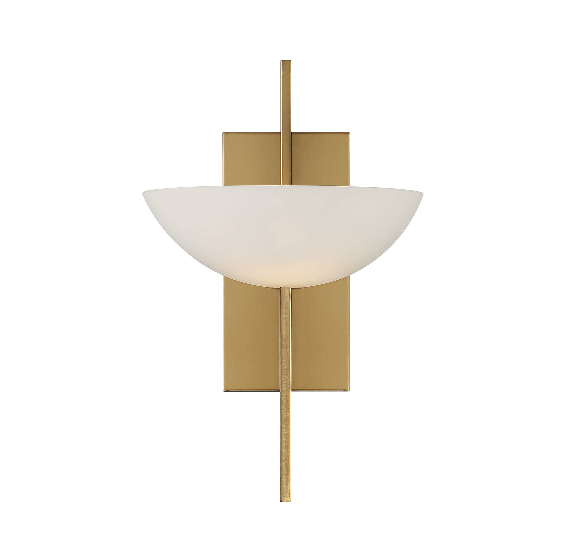 Mid-Century Modern Black and Brass Dimmable Wall Sconce