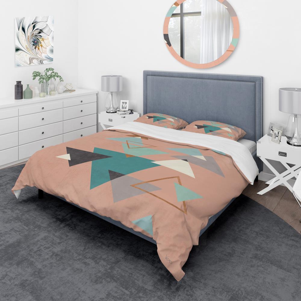 Designart BED30908-Q 3 -Piece Multi-Color Queen Duvet cover Set