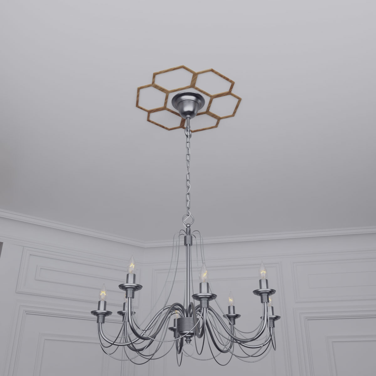 Ekena Millwork CMWP38X38X0375FOWA Ceiling-Medallions - View #11