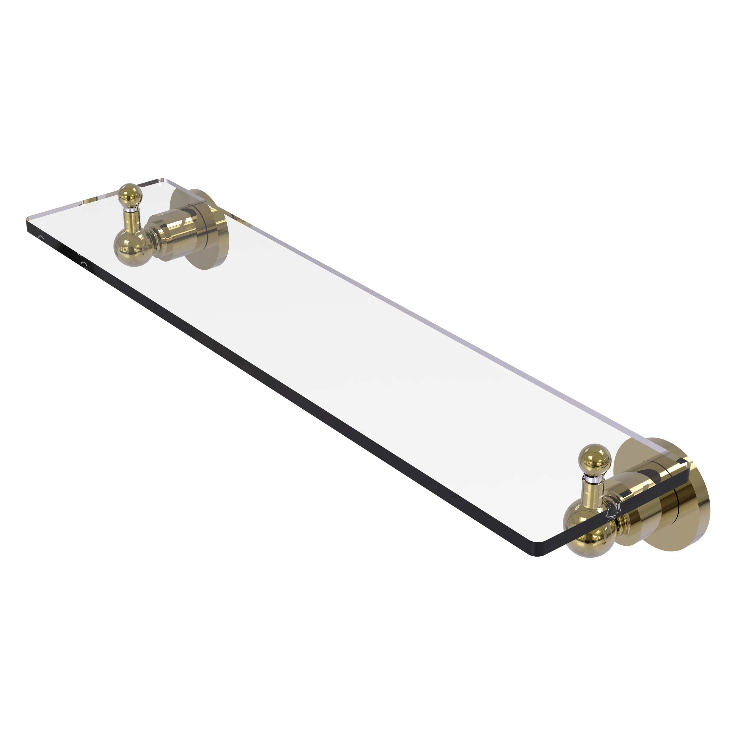 Allied Brass AP-1/22-UNL Astor Place Unlacquered Brass Wall mount Bathroom Shelf ( 22-in x 3-in x 5-in )