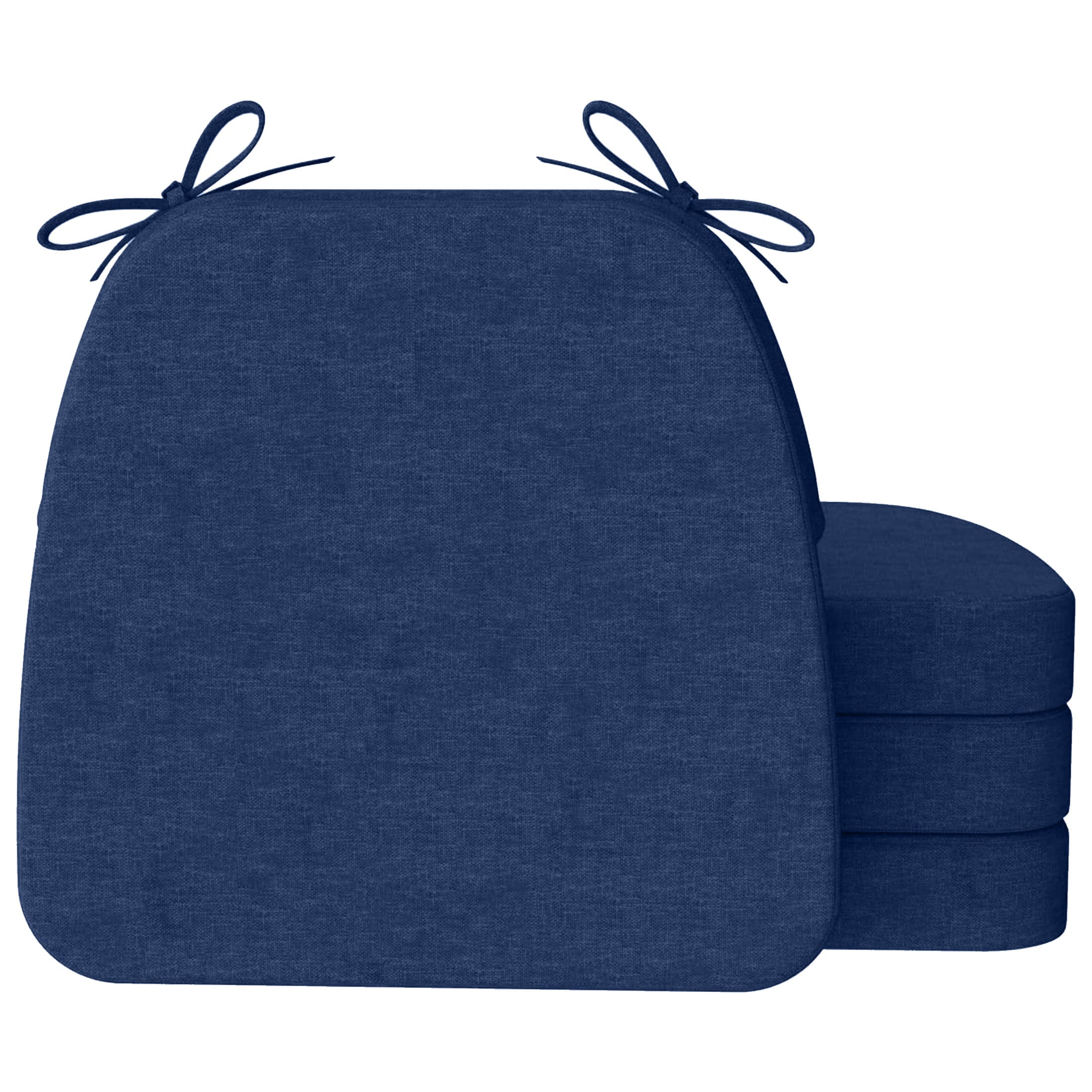AAAAAcessories LS-DCCLH-SHENLAN-4P Blue Solid Chair Cushion