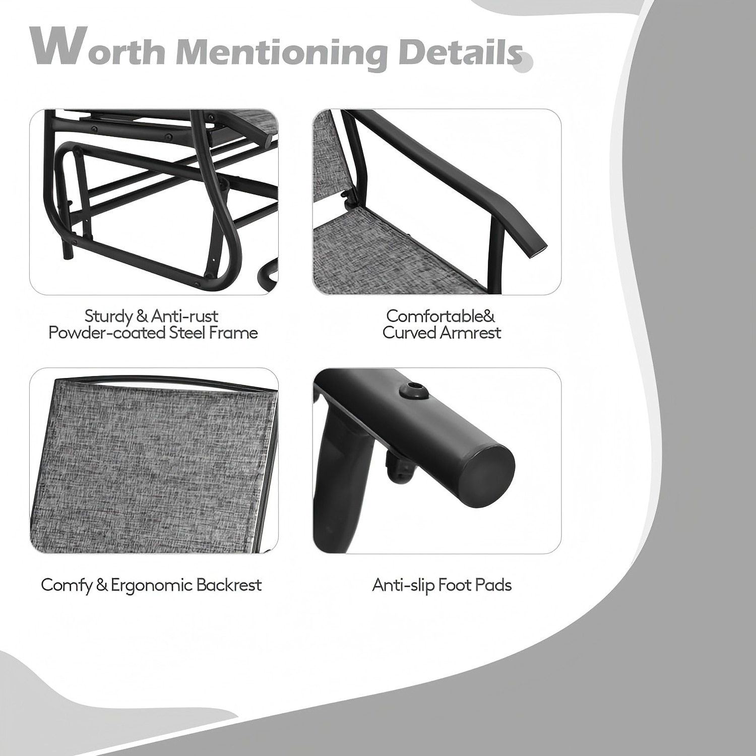 Forclover HBV-6981GN Patio-Chairs - View #5