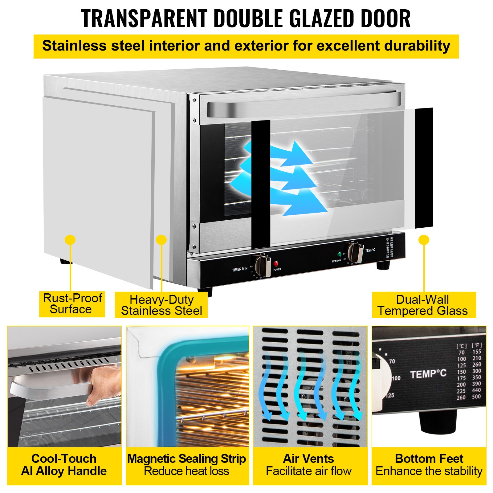 VEVOR RFXHLM68L110V42FZV1 Swall-Elec-Oven - View #6
