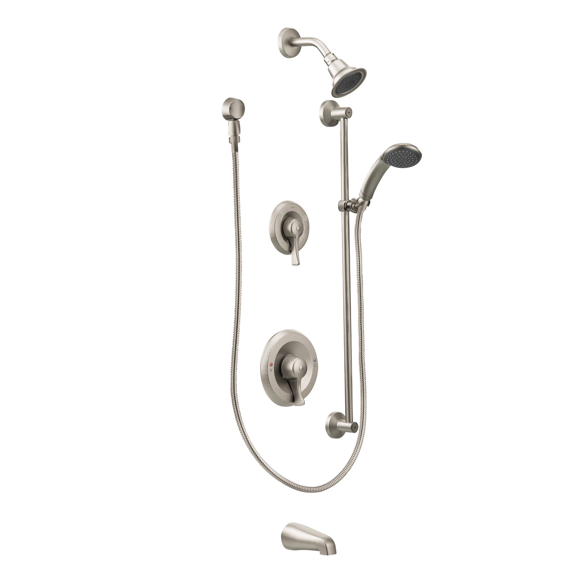 Moen T8343EP15CBN Commercial Classic Brushed Nickel 1-handle Single function Shower Faucet