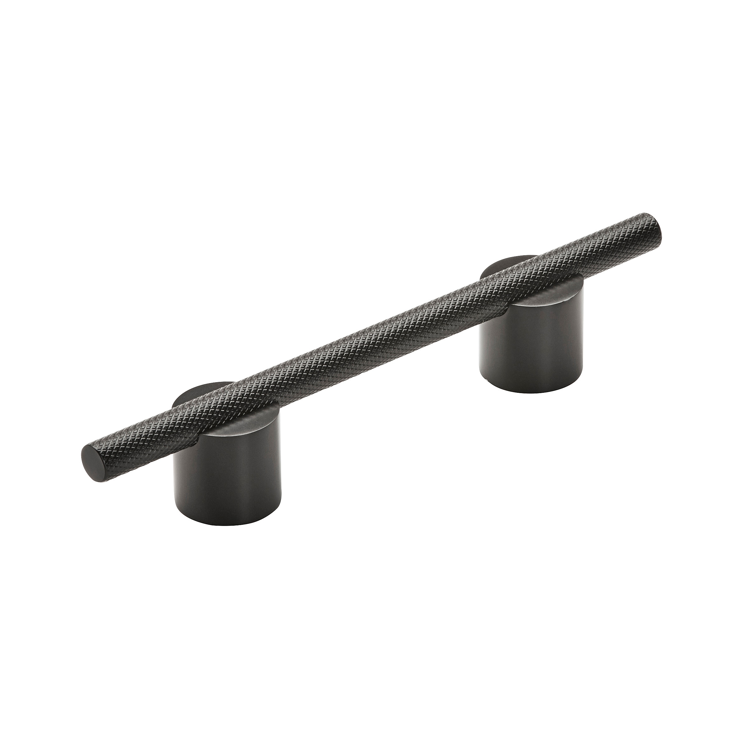 Amerock BP741496MBMB Transcendent 3-3/4-in , 96mm Center to Center Matte Black Cylindrical Bar